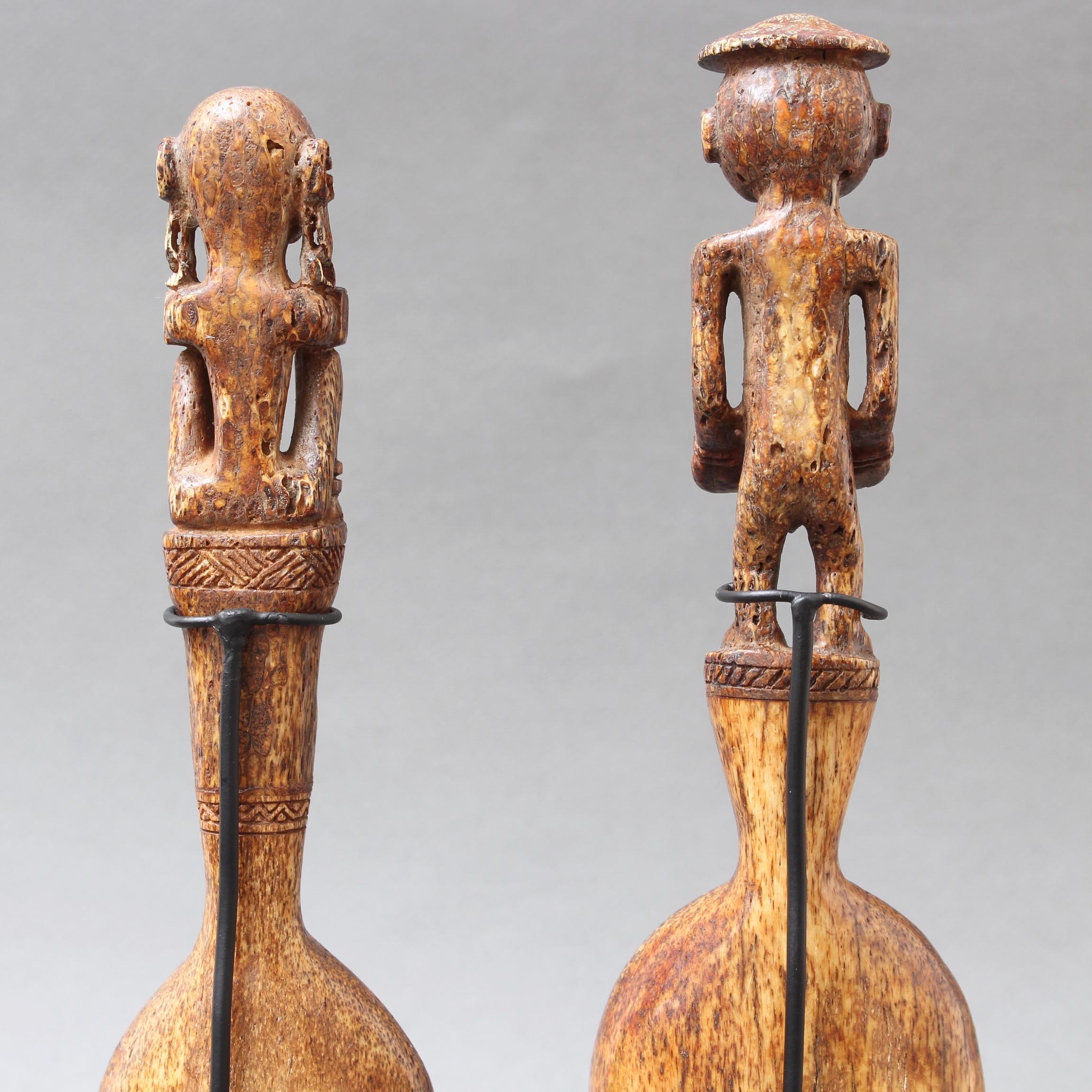 Pair of Ritual Spoons from Timor Island, circa 1950s For Sale 3