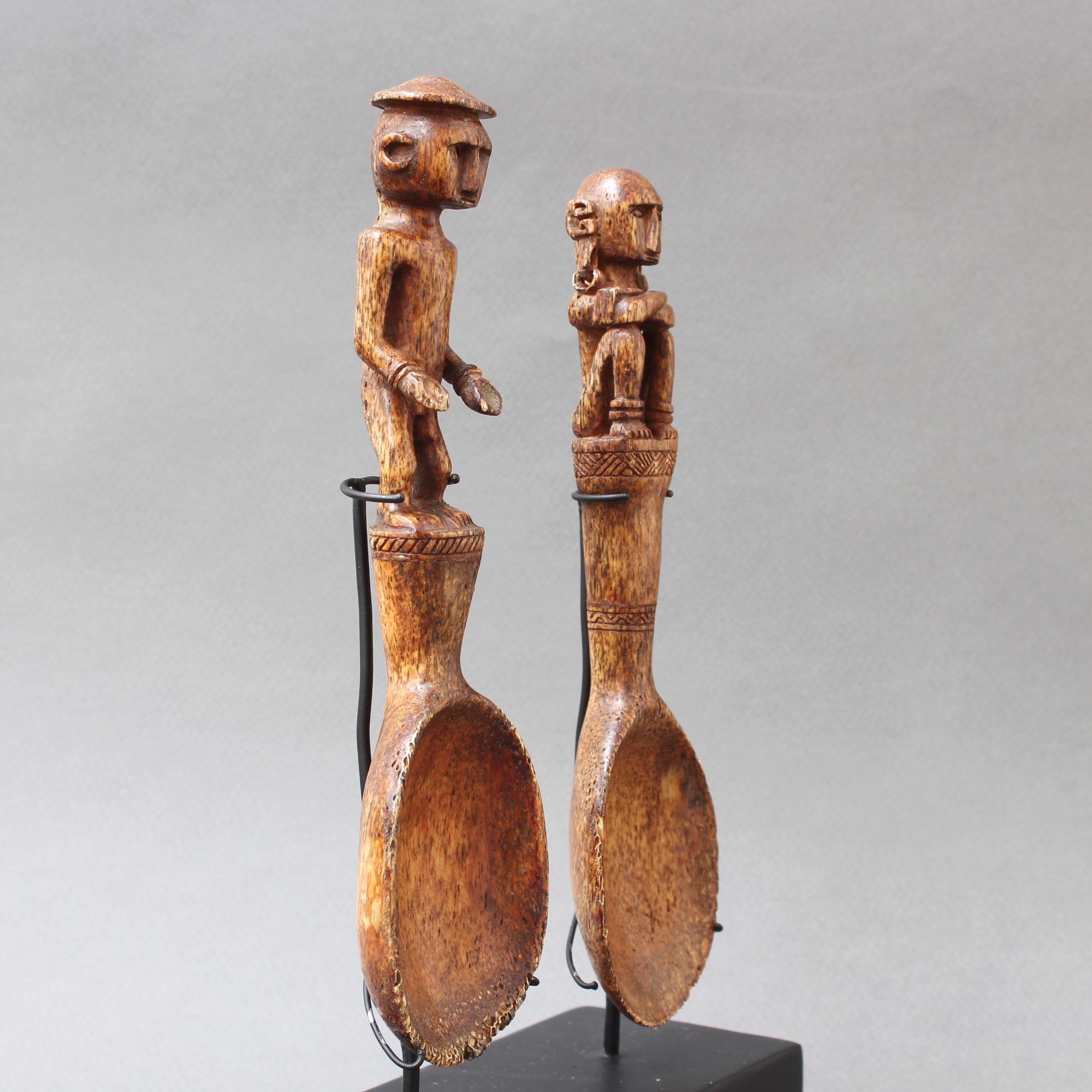 Mid-20th Century Pair of Ritual Spoons from Timor Island, circa 1950s For Sale