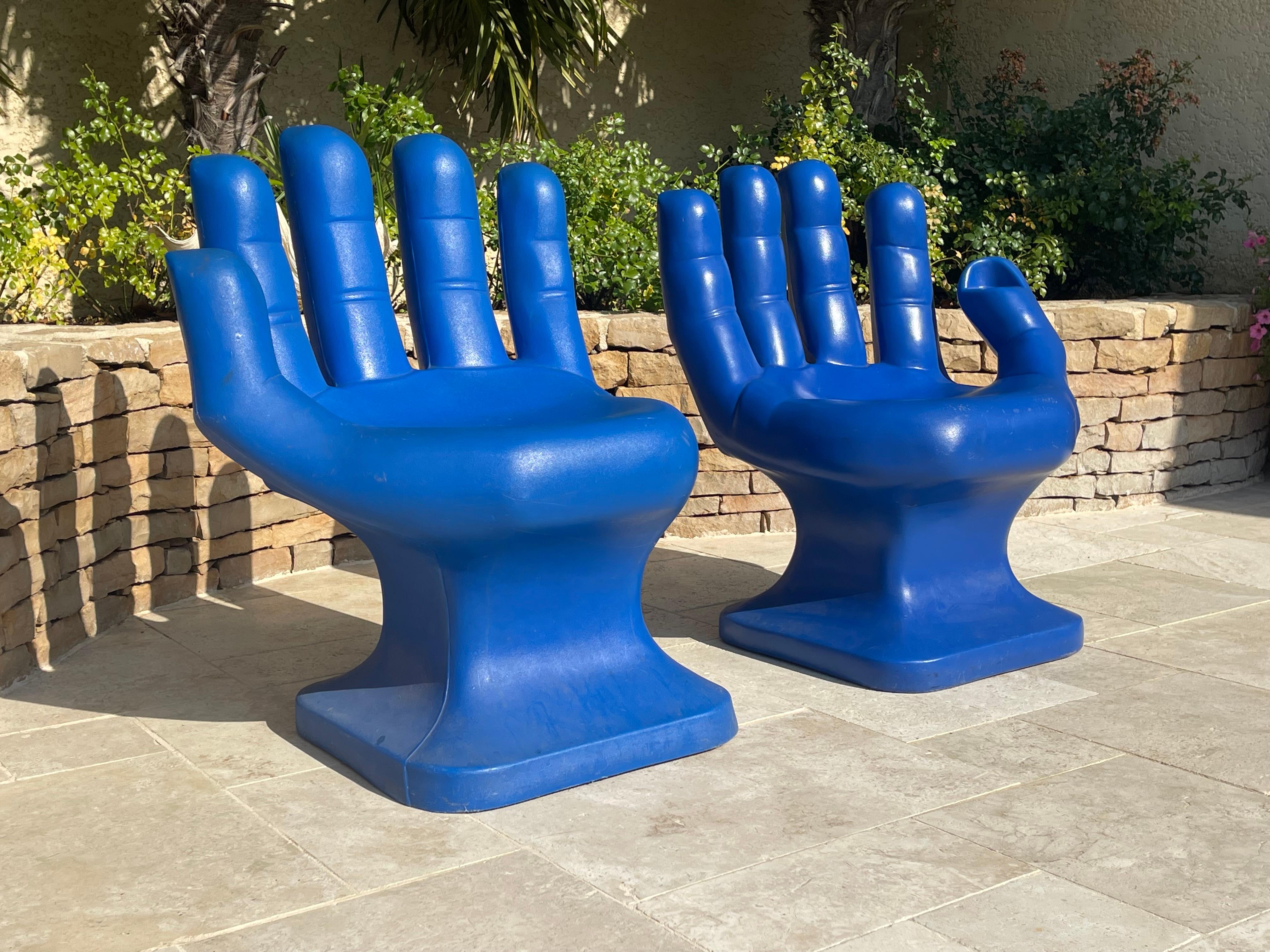 Pareja De Sillas RMIC Manos Azules, Siglo XX Francés en venta