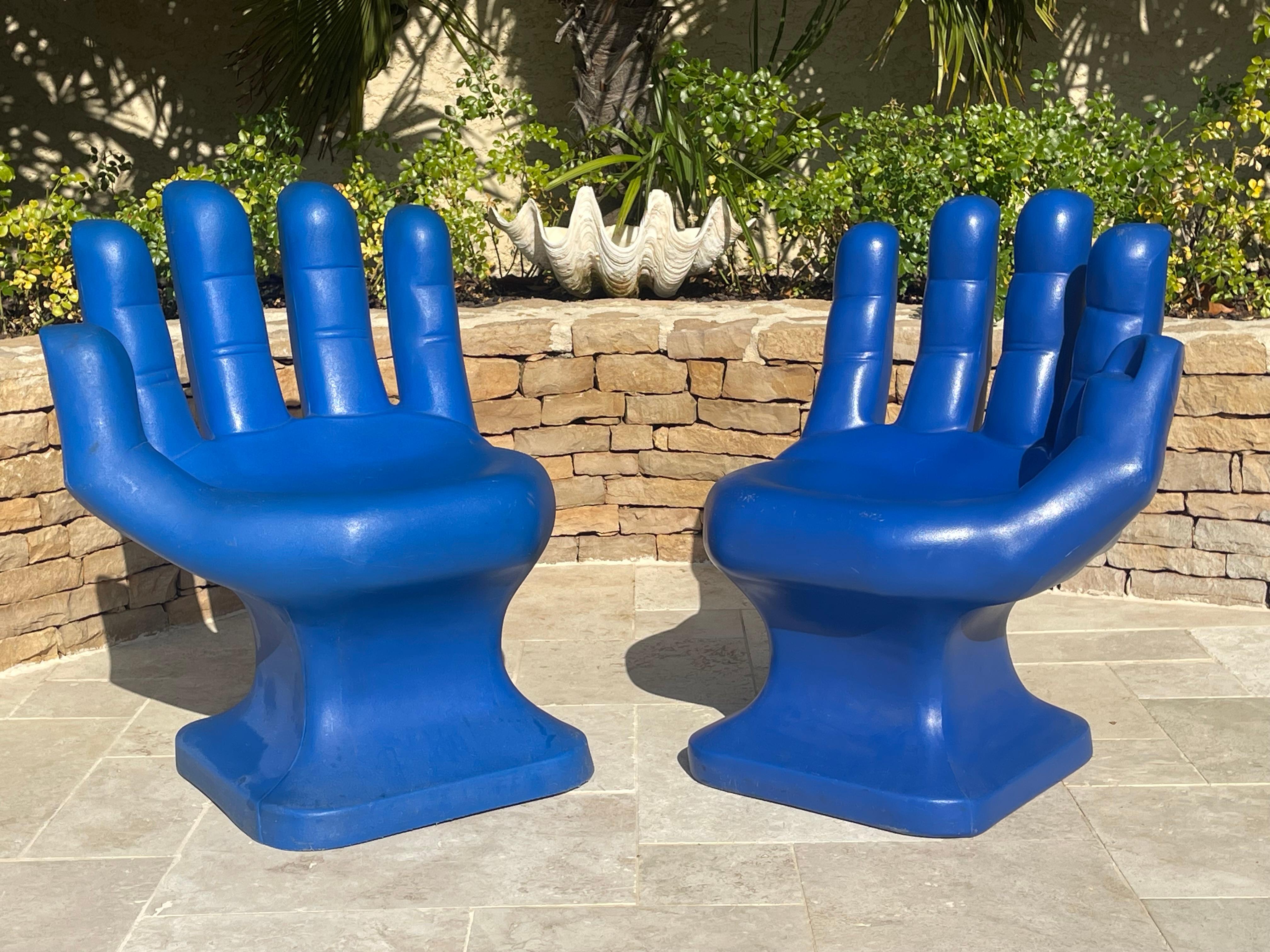 Pareja De Sillas RMIC Manos Azules, Siglo XX en Bueno estado para la venta en Beaune, FR