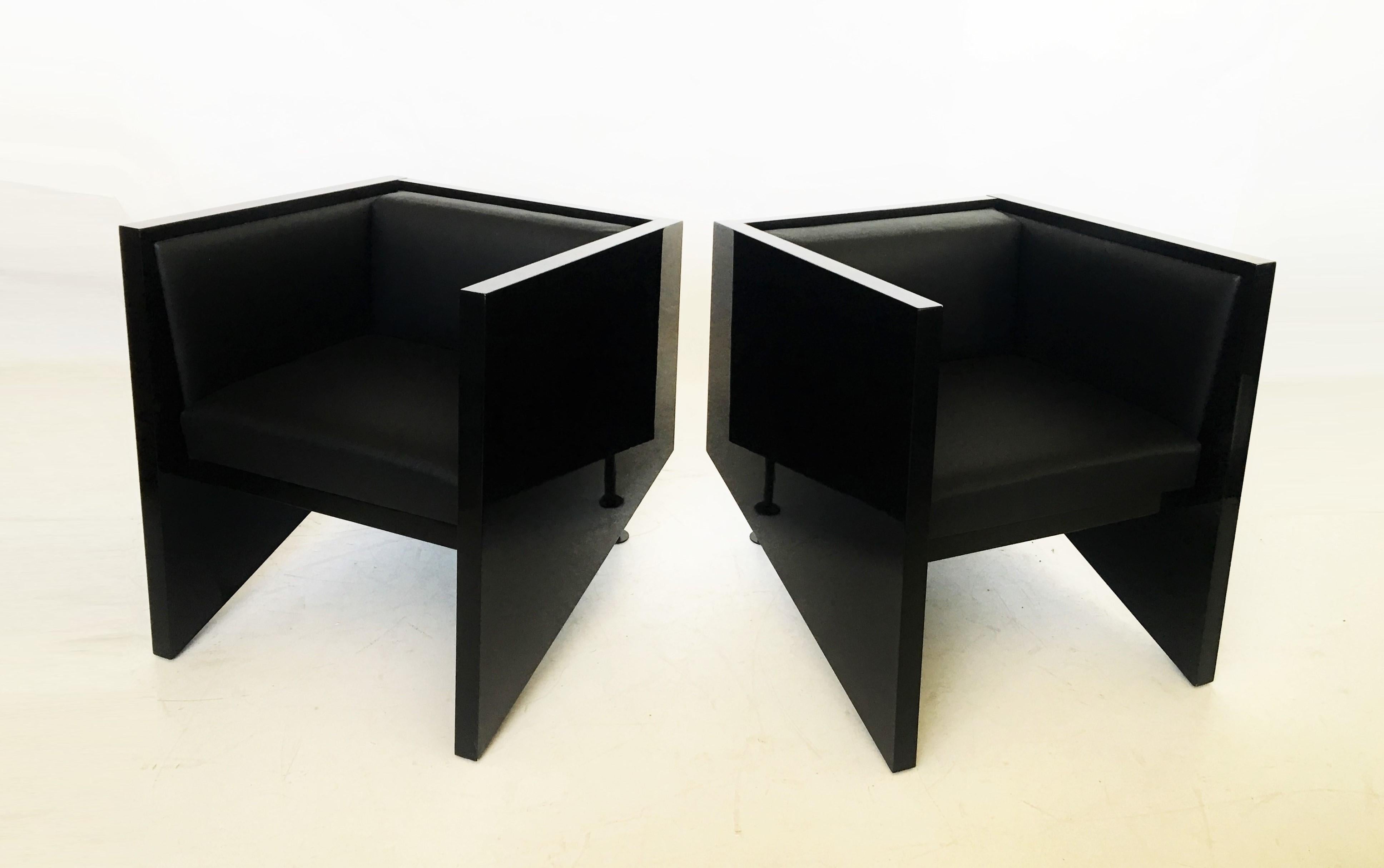 Mid-Century Modern Pair of Rob Eckhardt Dolores Armchairs by Pastoe, 1982 For Sale