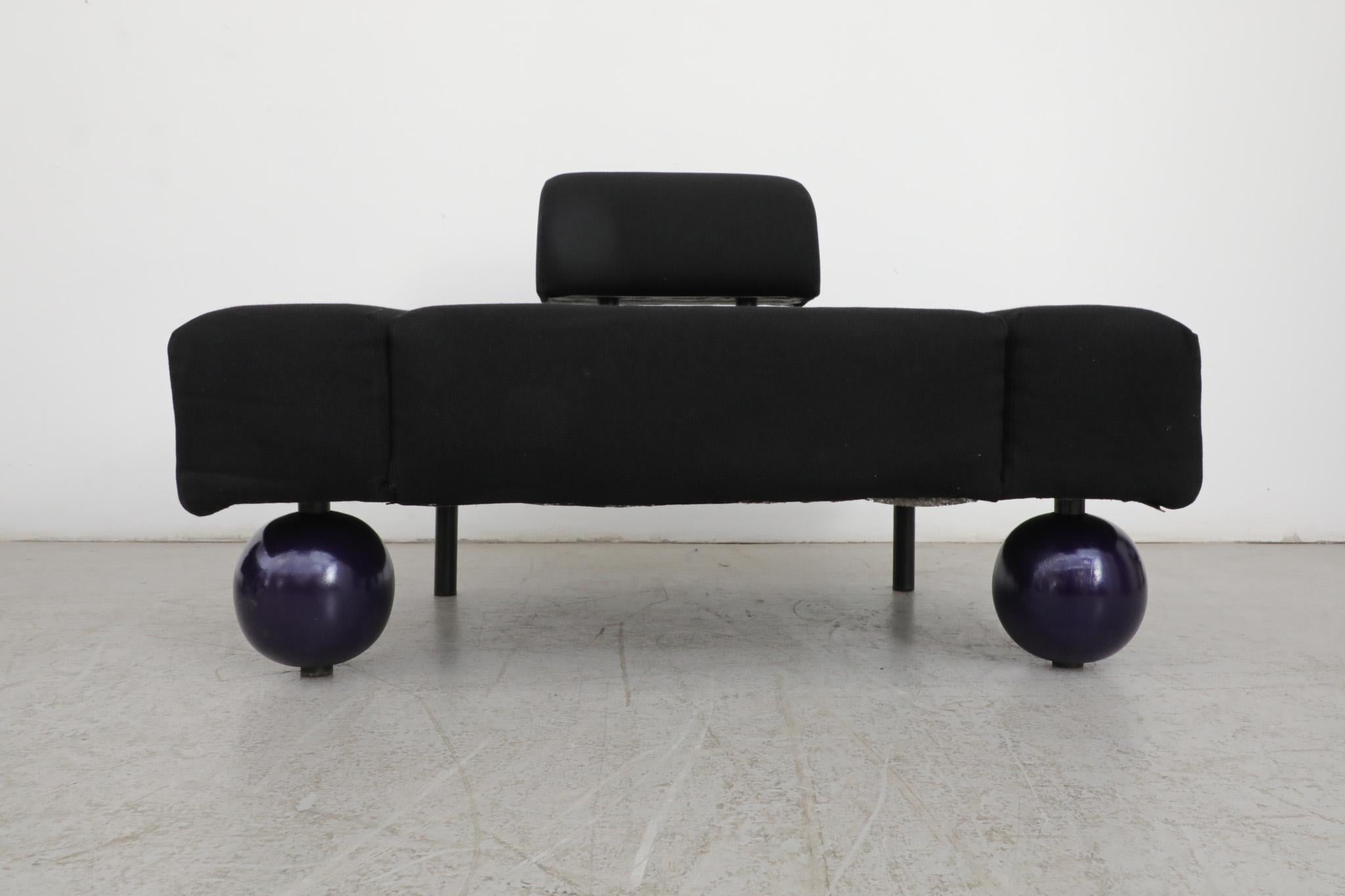 Pair of Rob Eckhardt 'Pouffe Garni' Lounge chairs for Pastoe, 1986 For Sale 2