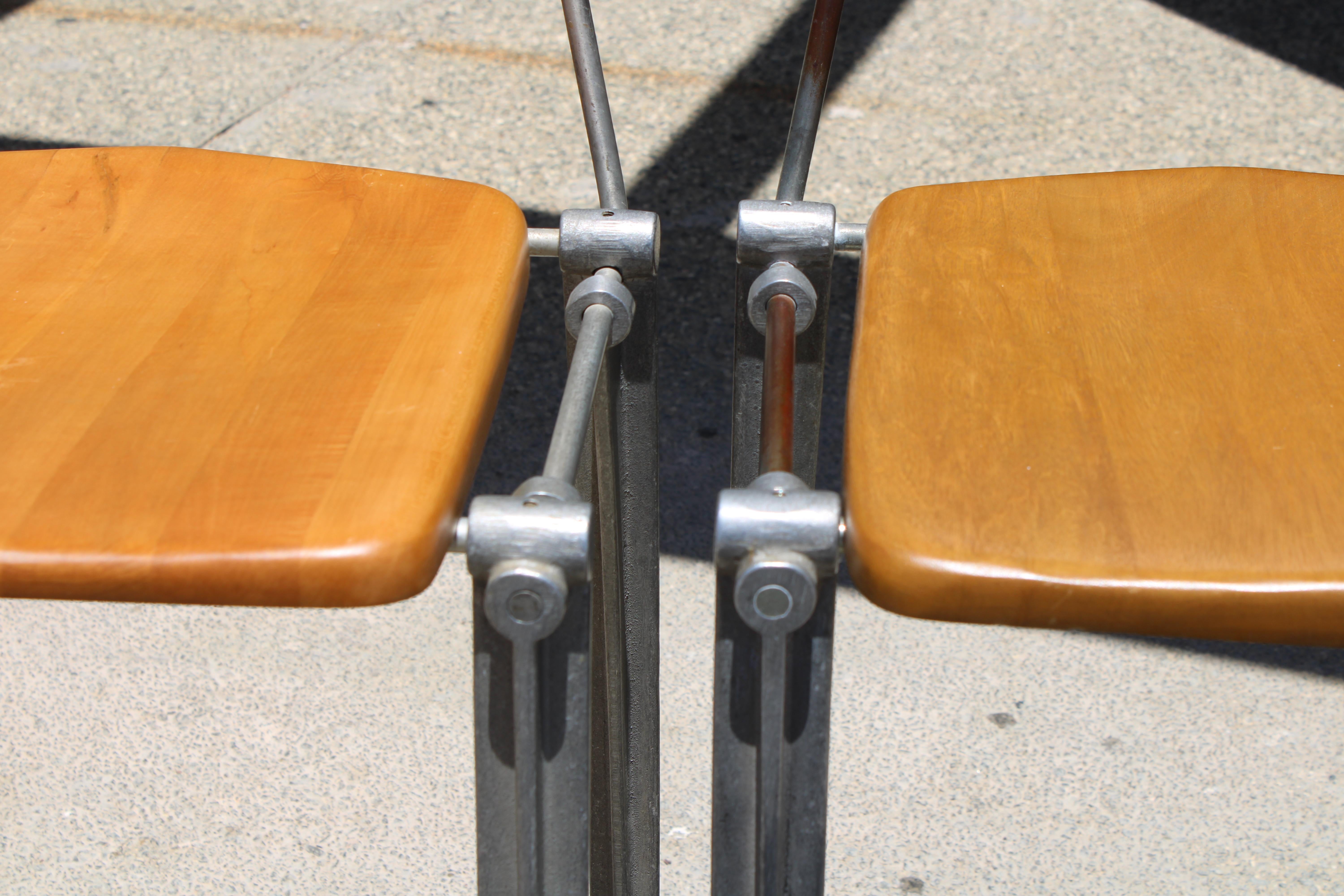 Pair of Robert Josten Barstools For Sale 3