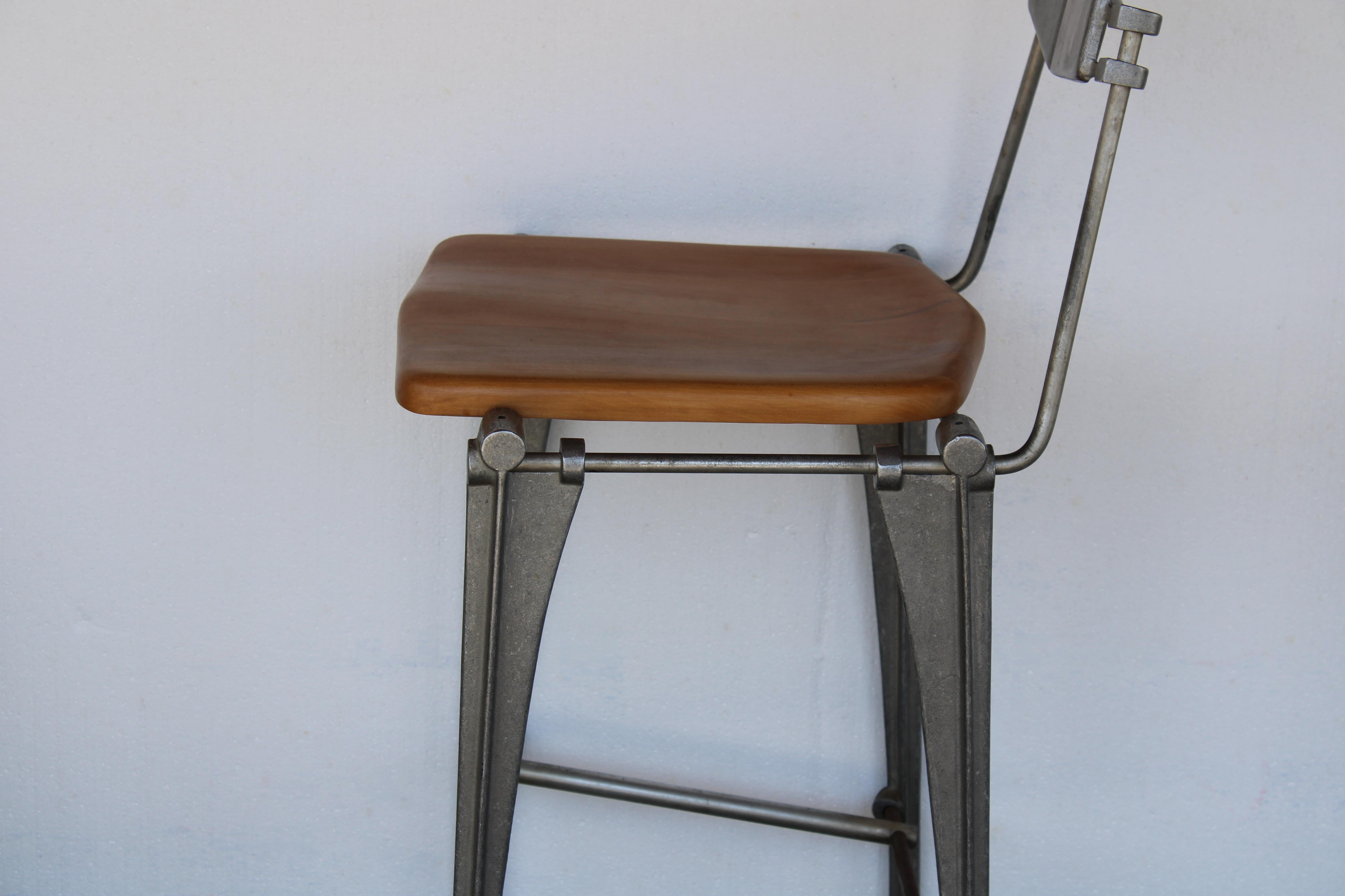 Late 20th Century Pair of Robert Josten Barstools For Sale
