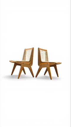 Ein Paar „Rope Chairs“ von Robert Kayton