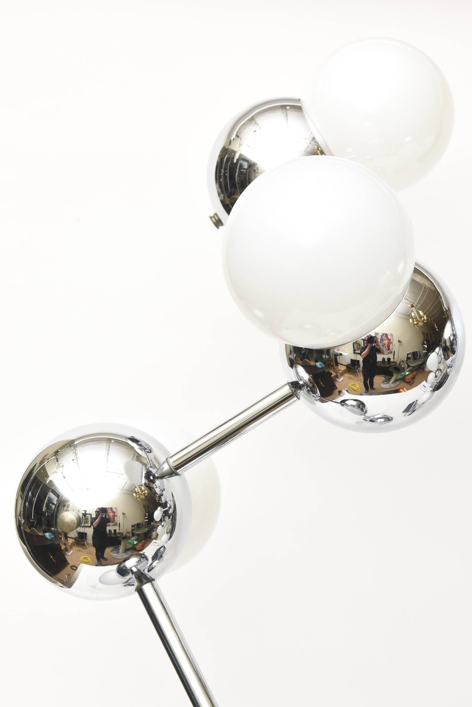 American Robert Sonneman Atomic Molecule Sculptural Lamps Mid-Century Modern
