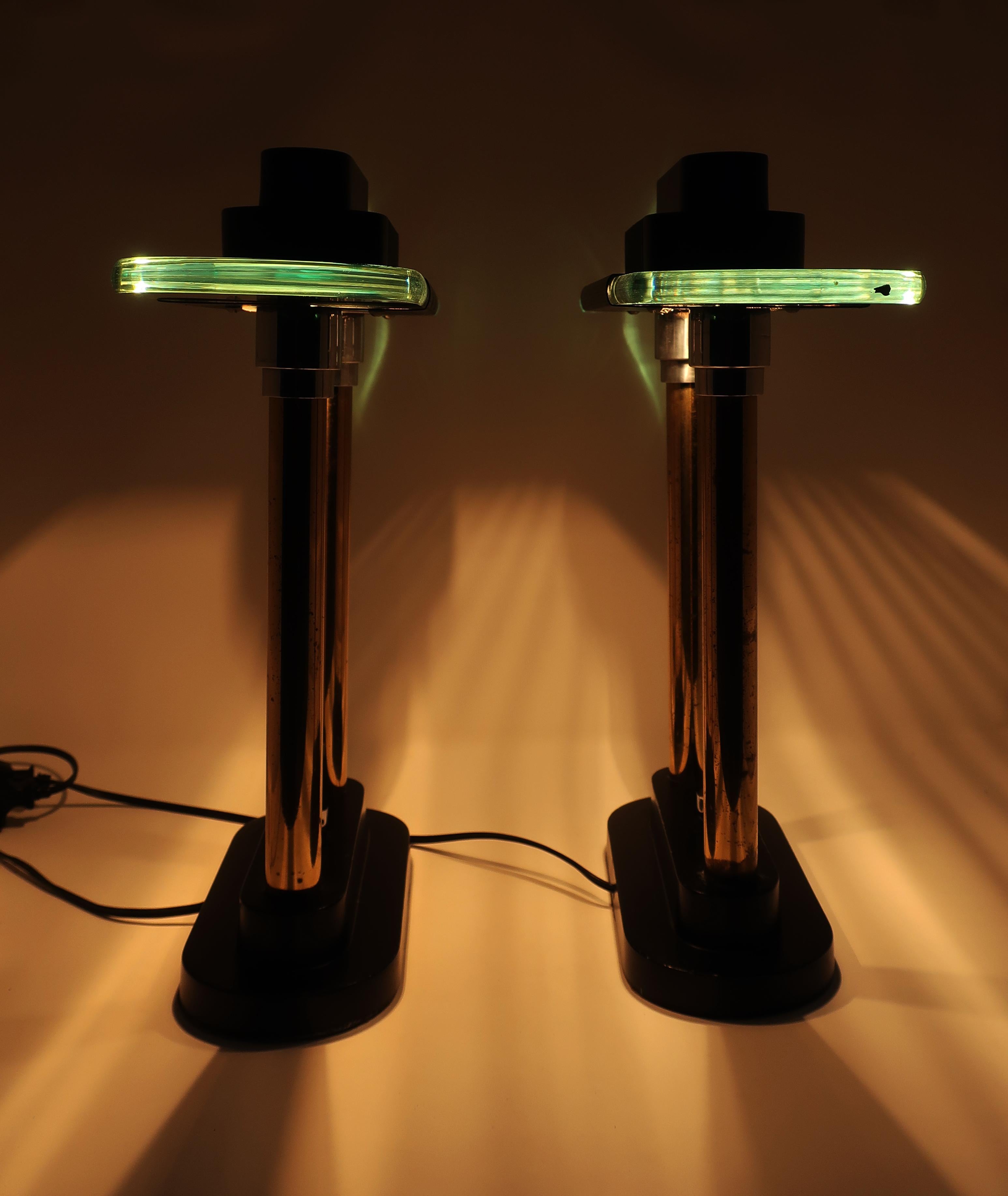 Pair of Robert Sonneman for George Kovacs Table Lamps, 1987 4