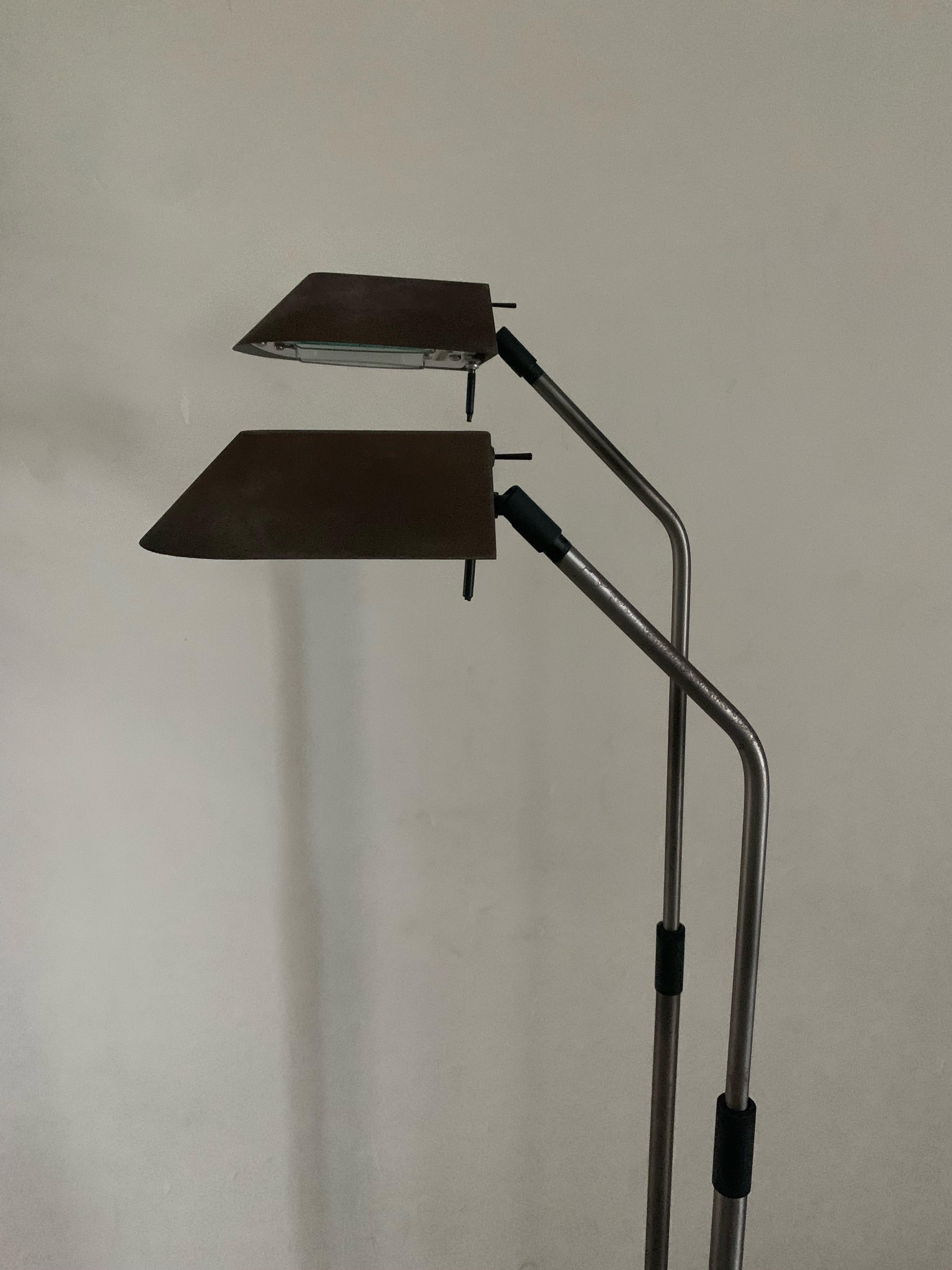Mid-Century Modern Pair of Robert Sonneman for Kovacs Pharmacy Floor Lamps