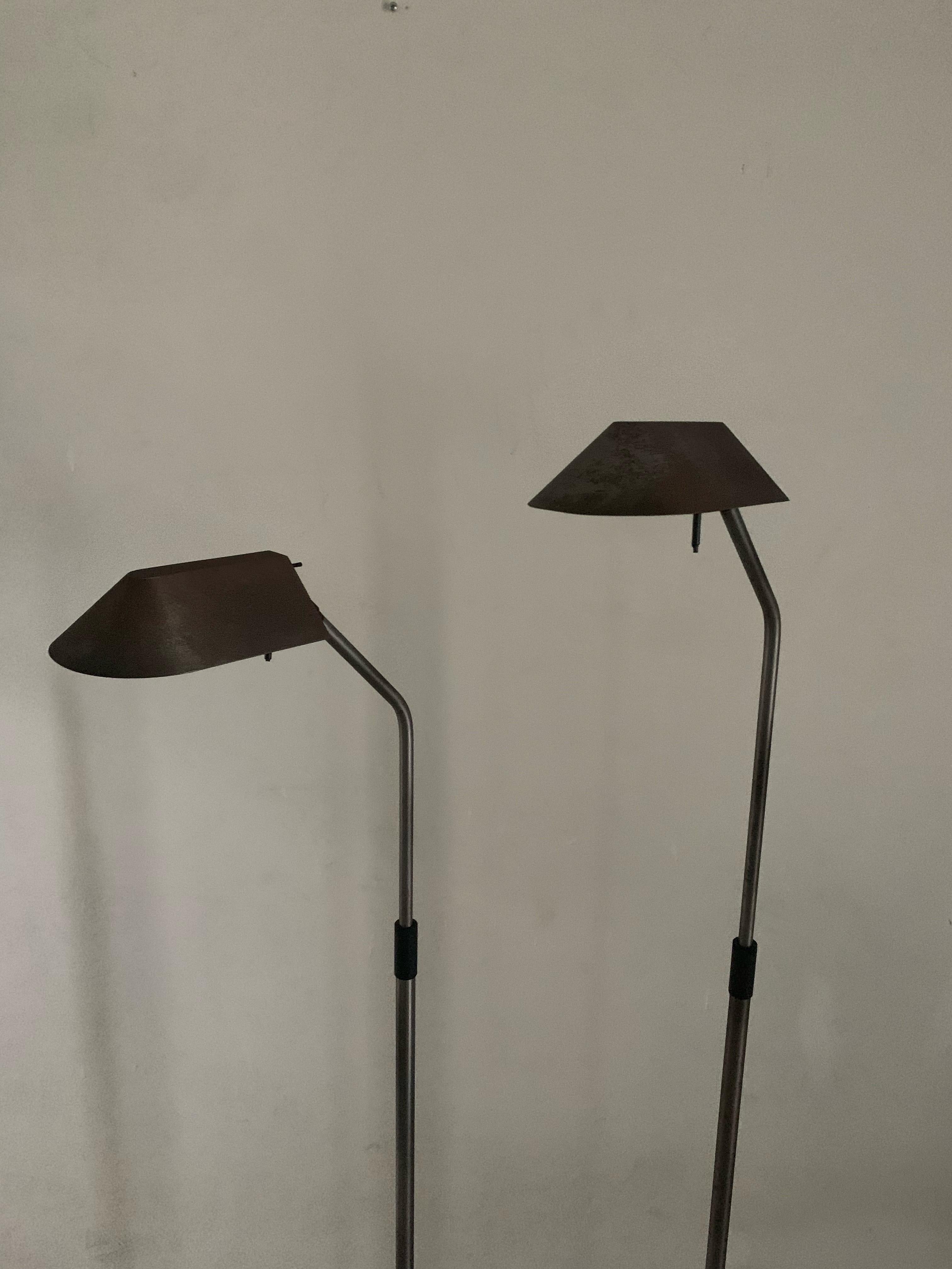20th Century Pair of Robert Sonneman for Kovacs Pharmacy Floor Lamps