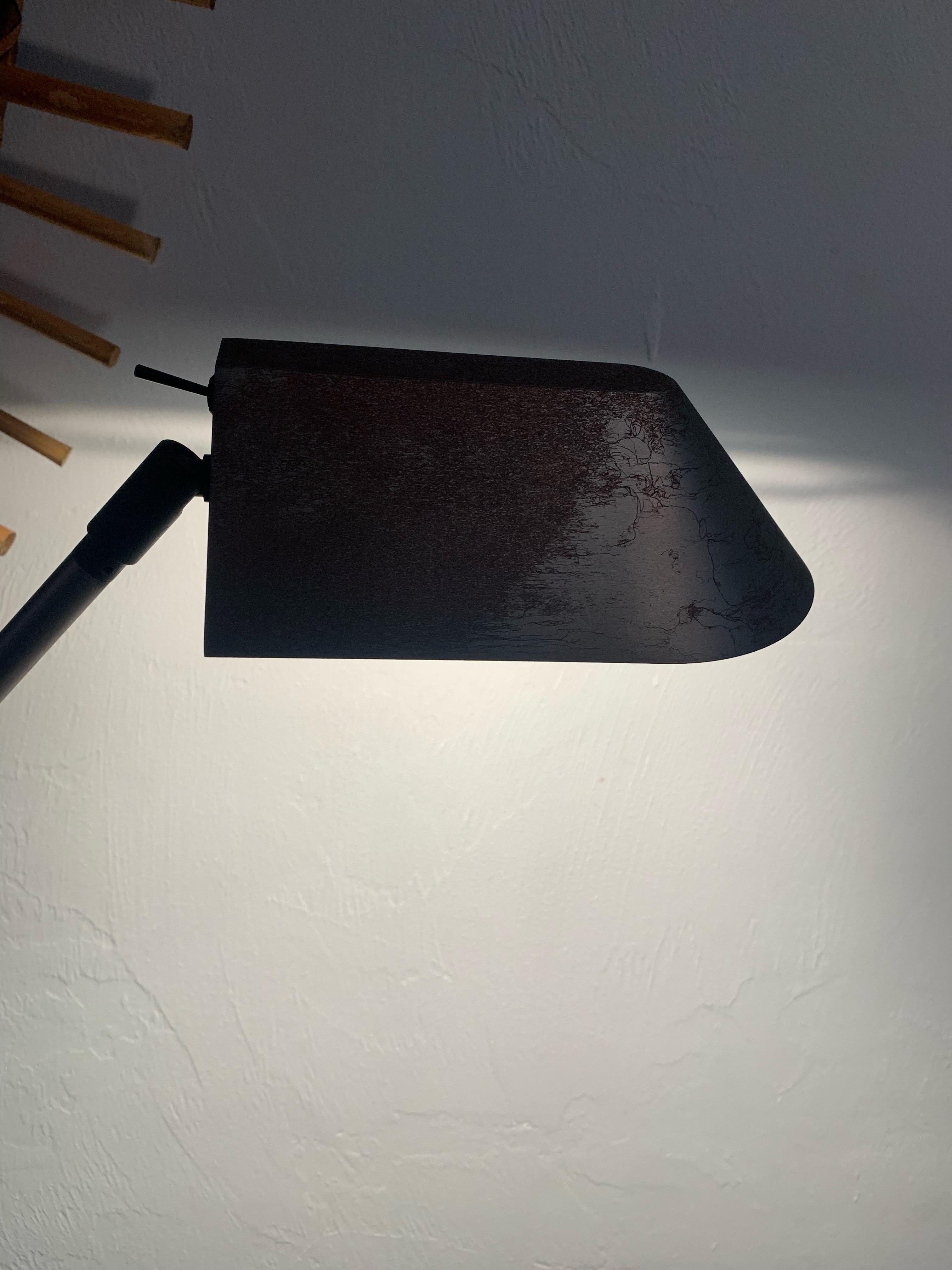 Steel Pair of Robert Sonneman for Kovacs Pharmacy Floor Lamps