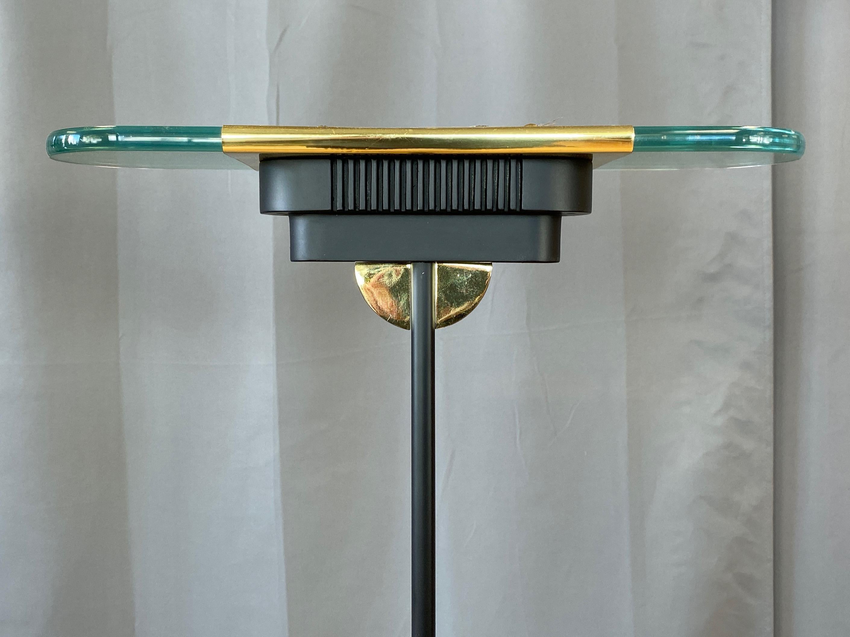 Pair of Robert Sonneman for Kovacs Postmodern Torchiere Floor Lamps, 1980s 3