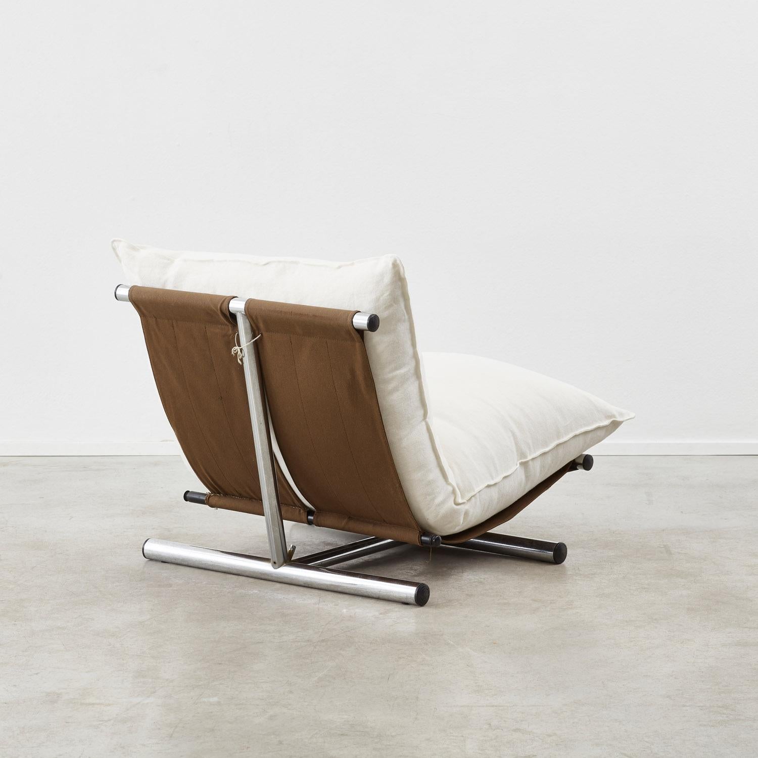 Metal Pair of Roberto Lucci and Paolo Orlandini 'Le Farfalle' chairs - Italy, 1970s