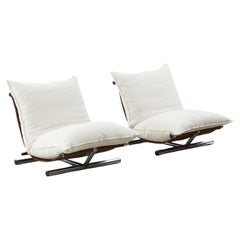 Pair of Roberto Lucci and Paolo Orlandini 'Le Farfalle' chairs - Italy, 1970s