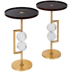 Pair of Roberto Rida "Bottoni" Side Tables