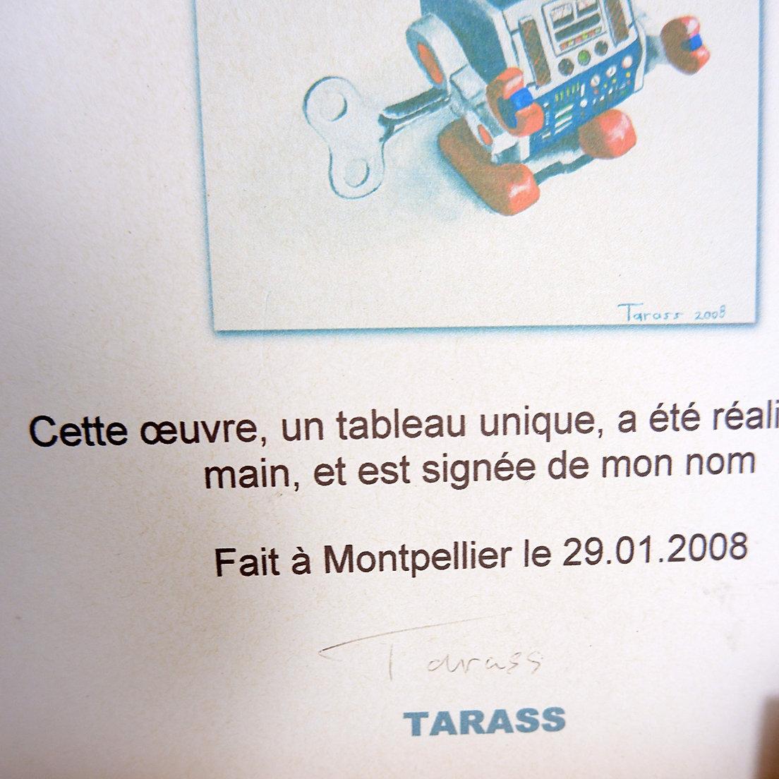 Paar „Robot“-Gemälde auf Leinwand von Tarass - 2008 im Angebot 9