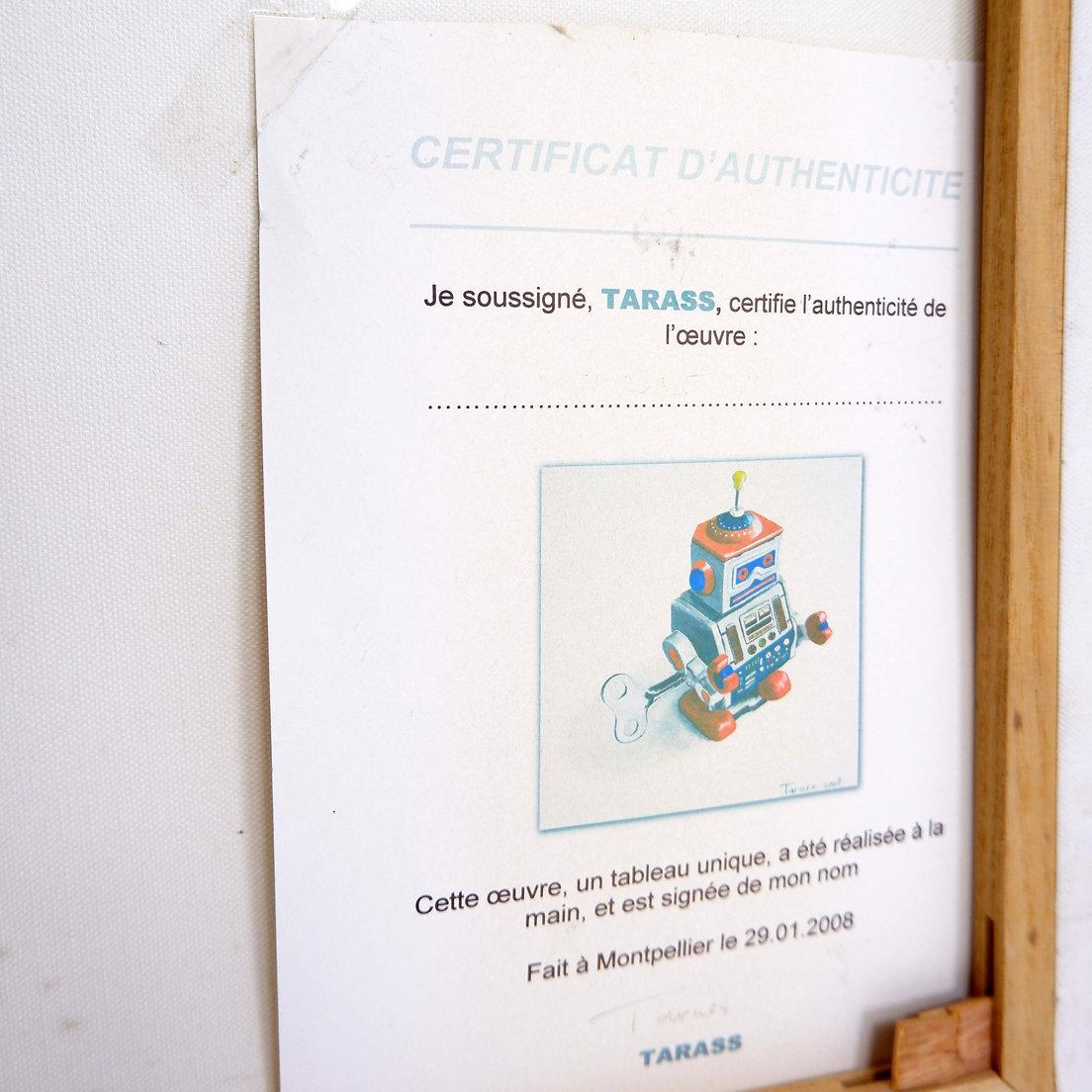 Paar „Robot“-Gemälde auf Leinwand von Tarass - 2008 im Angebot 3