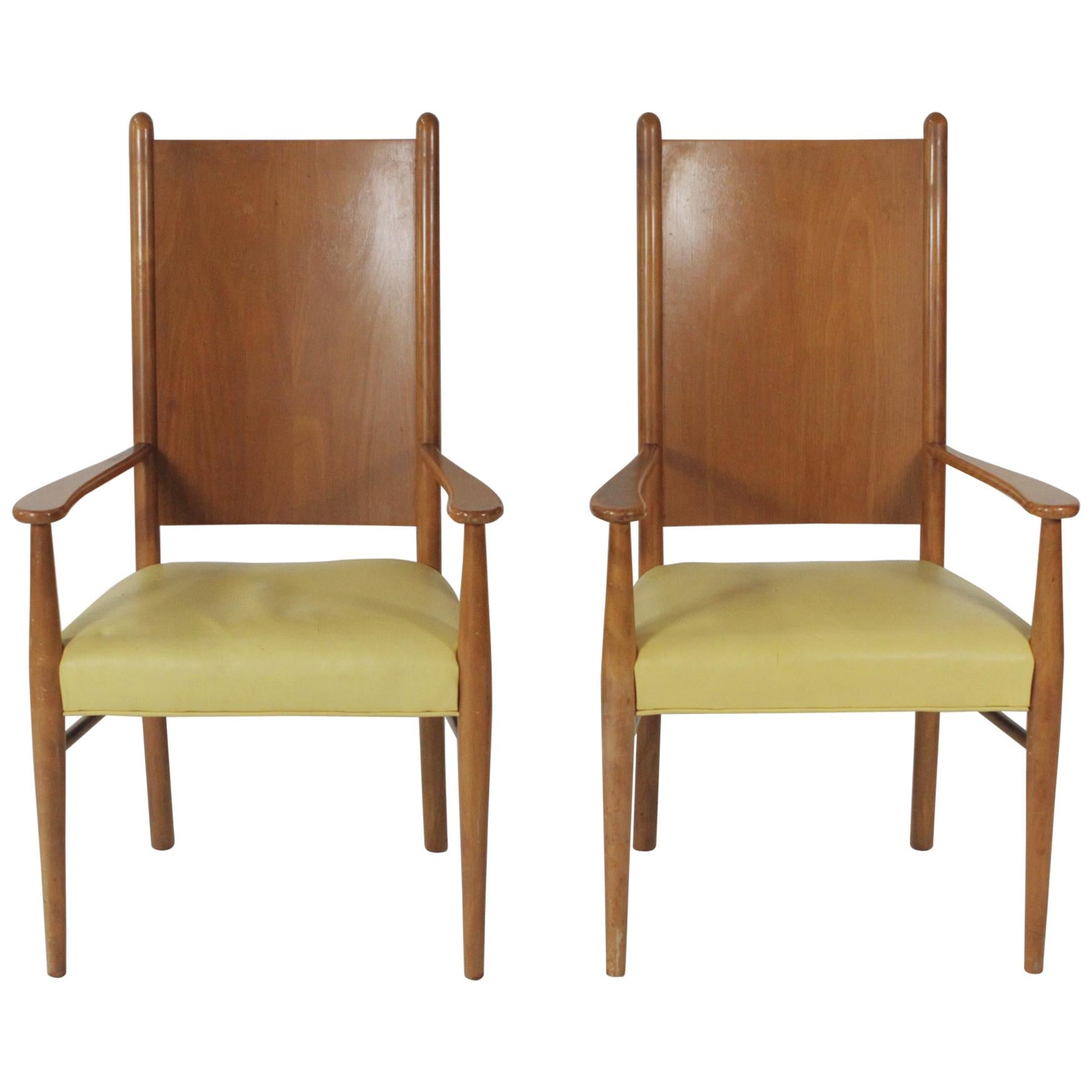 Pair of Robsjohn-Gibbings Armchairs by Widdicomb