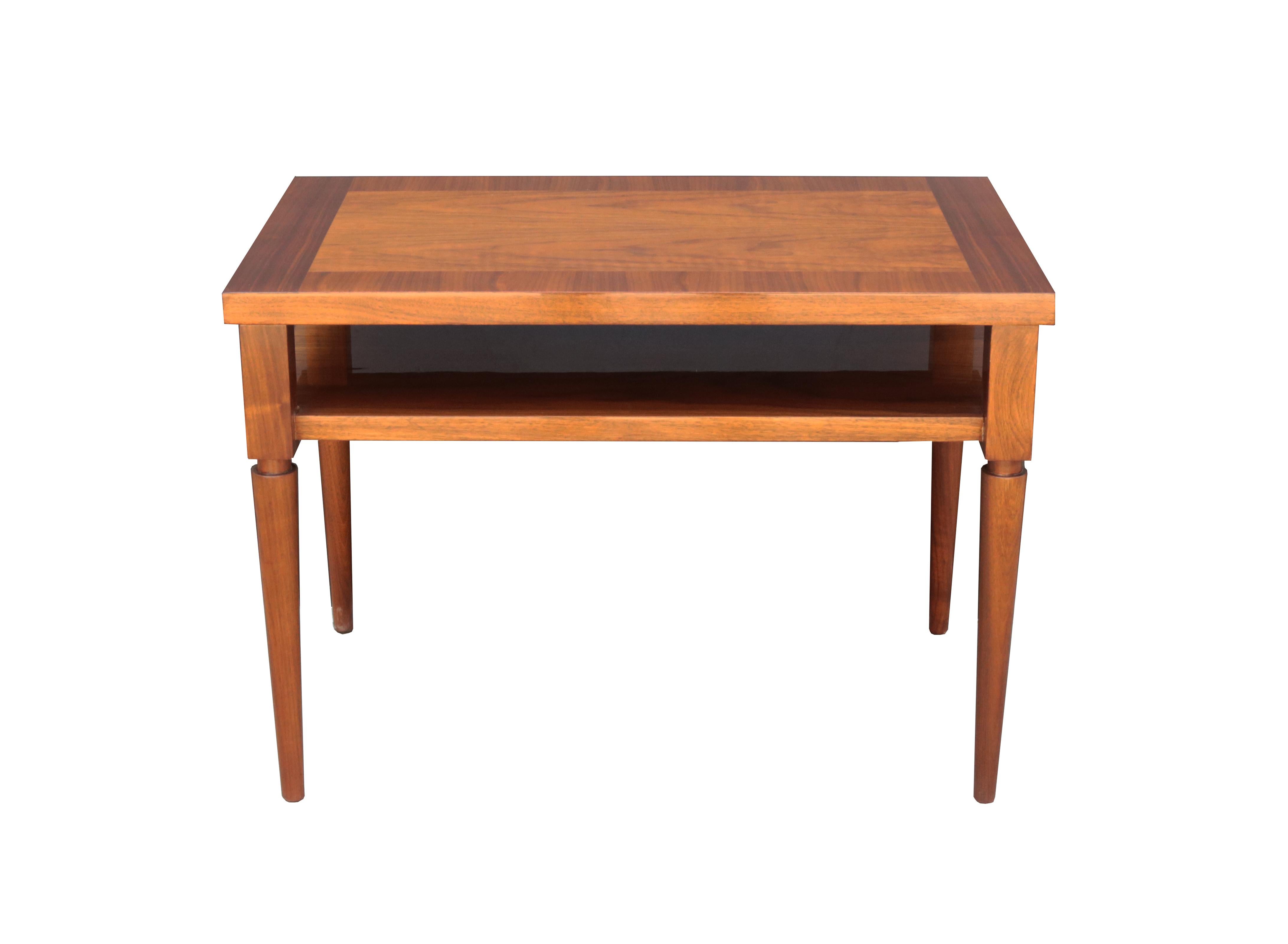 Pair of Robsjohn-Gibbings for Widdicomb end tables. Two-tier tables in mahogany.
Perfect professional restoration.