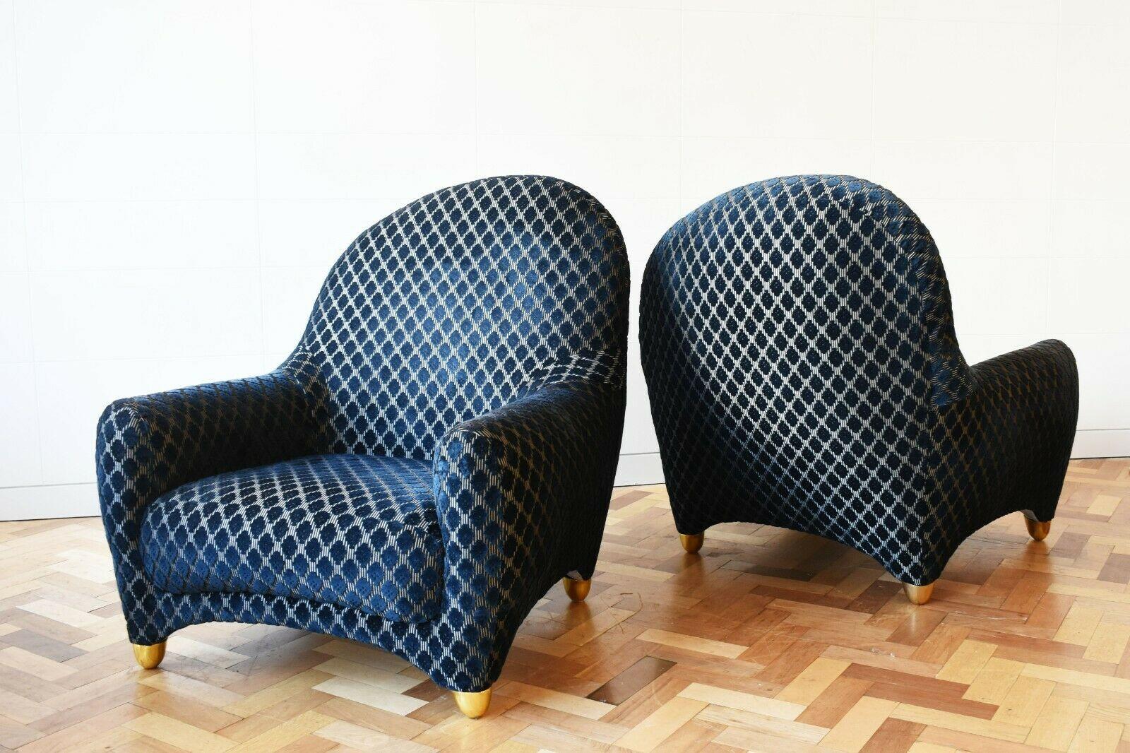 Modern Pair of Roche Bobois Armchairs Designed by Christian Lacroix Maison