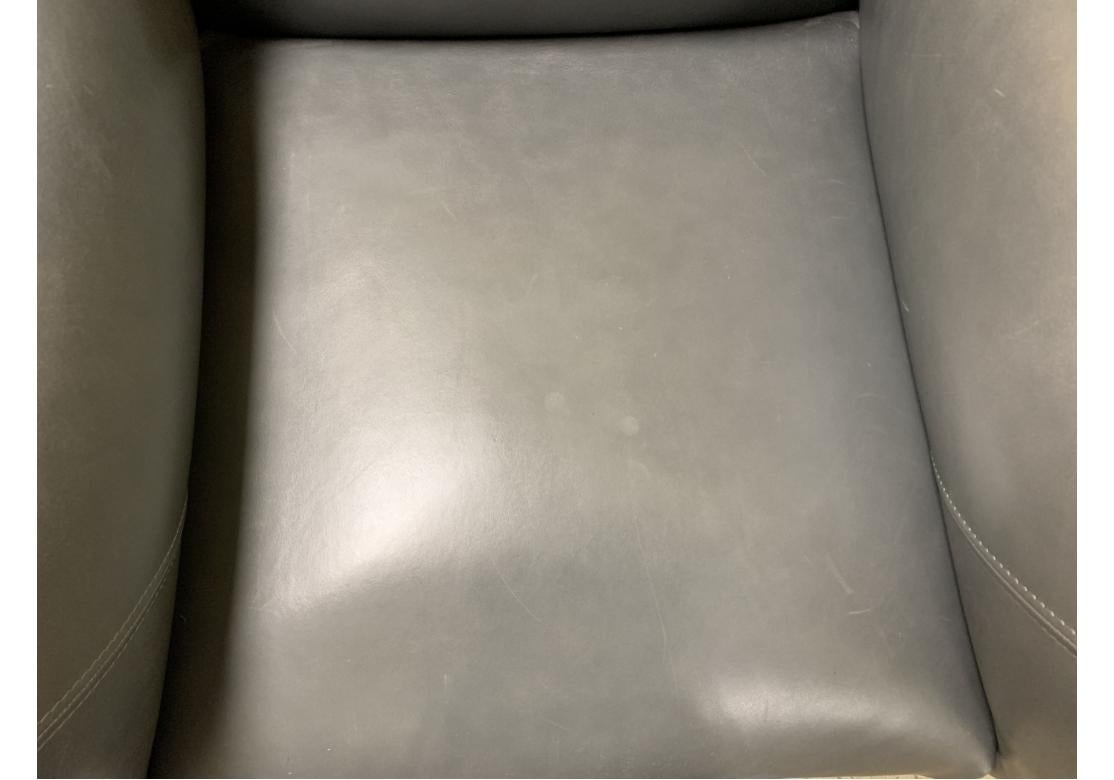 Paar Roche Bobois Lobby Clubsessel aus Leder von Cedric Ragot im Angebot 13