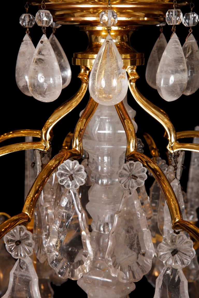 Beautiful Pair of Rock Crystal Lanterns For Sale at 1stdibs