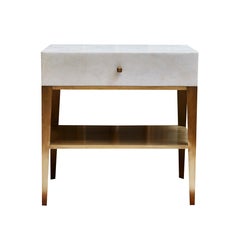 Paire de tables de nuit en cristal de roche par Studio Austin