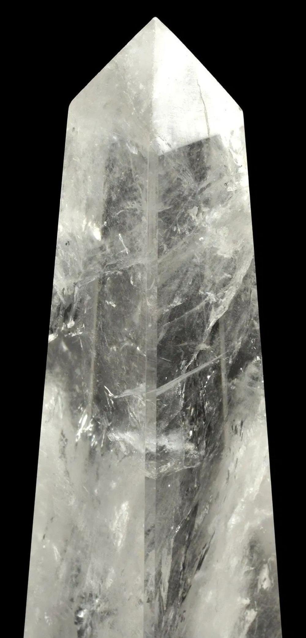 Atemberaubendes Paar von Bergkristall-Obelisken aus Südamerika.  Ein schönes Accessoire! 
4b x 4d x 15.5h