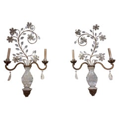 Pair of Rock Crystal Sconces Pair of Rock Crystal Sconces