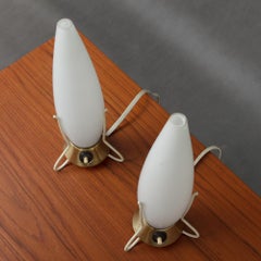 Pair of "Rocket" Bedside Table Lamps from 1950s