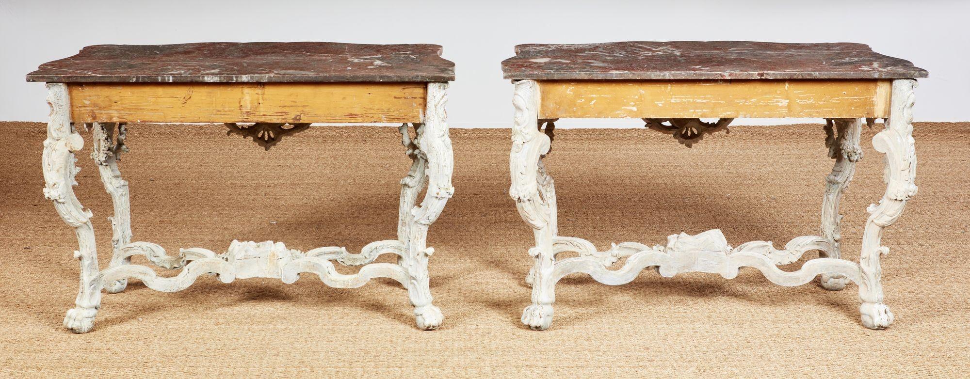 Paire de consoles rococo en vente 10