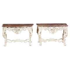 Pair of Rococo Console Tables