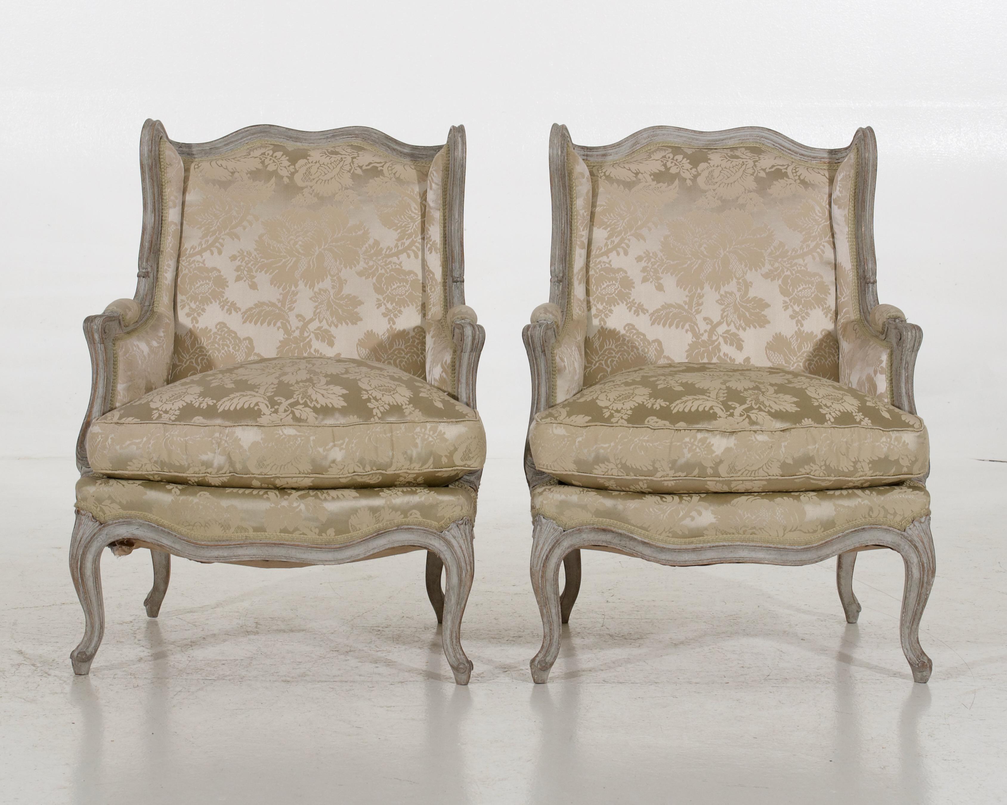 Charming pair of Rococo style armchairs, circa 100 years old.