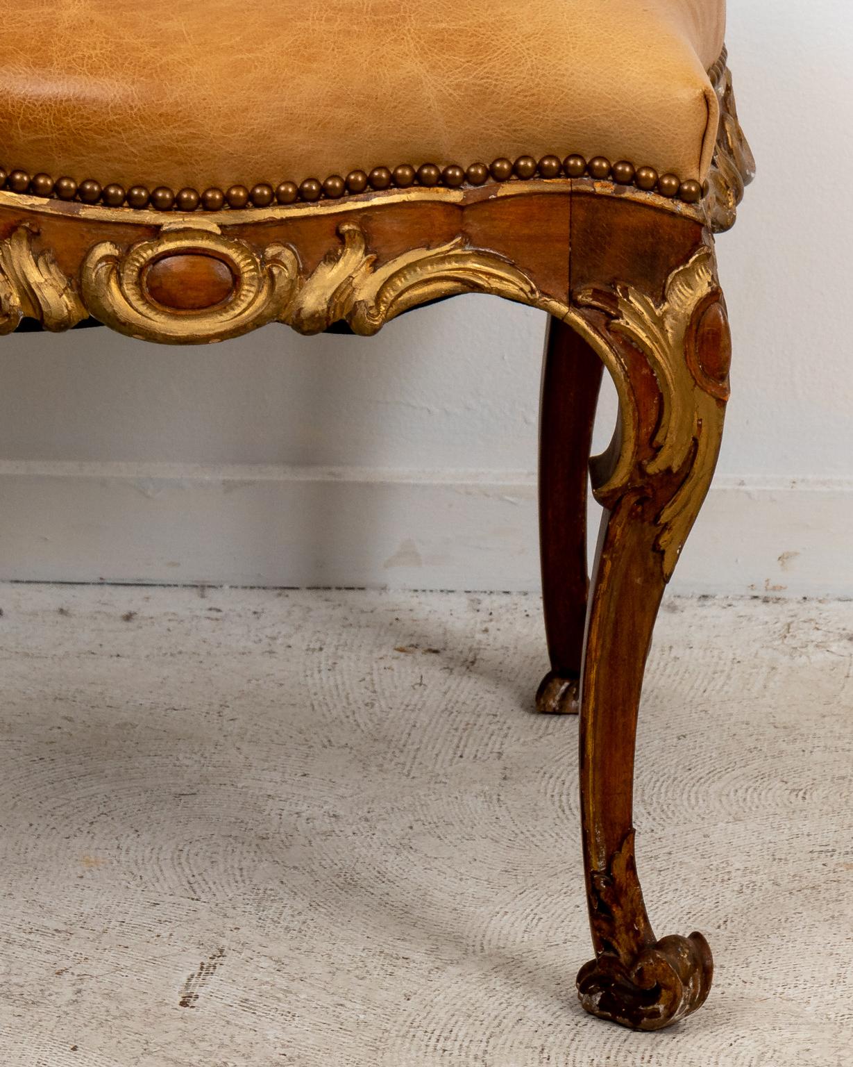 English Pair of Rococo Style Footstools
