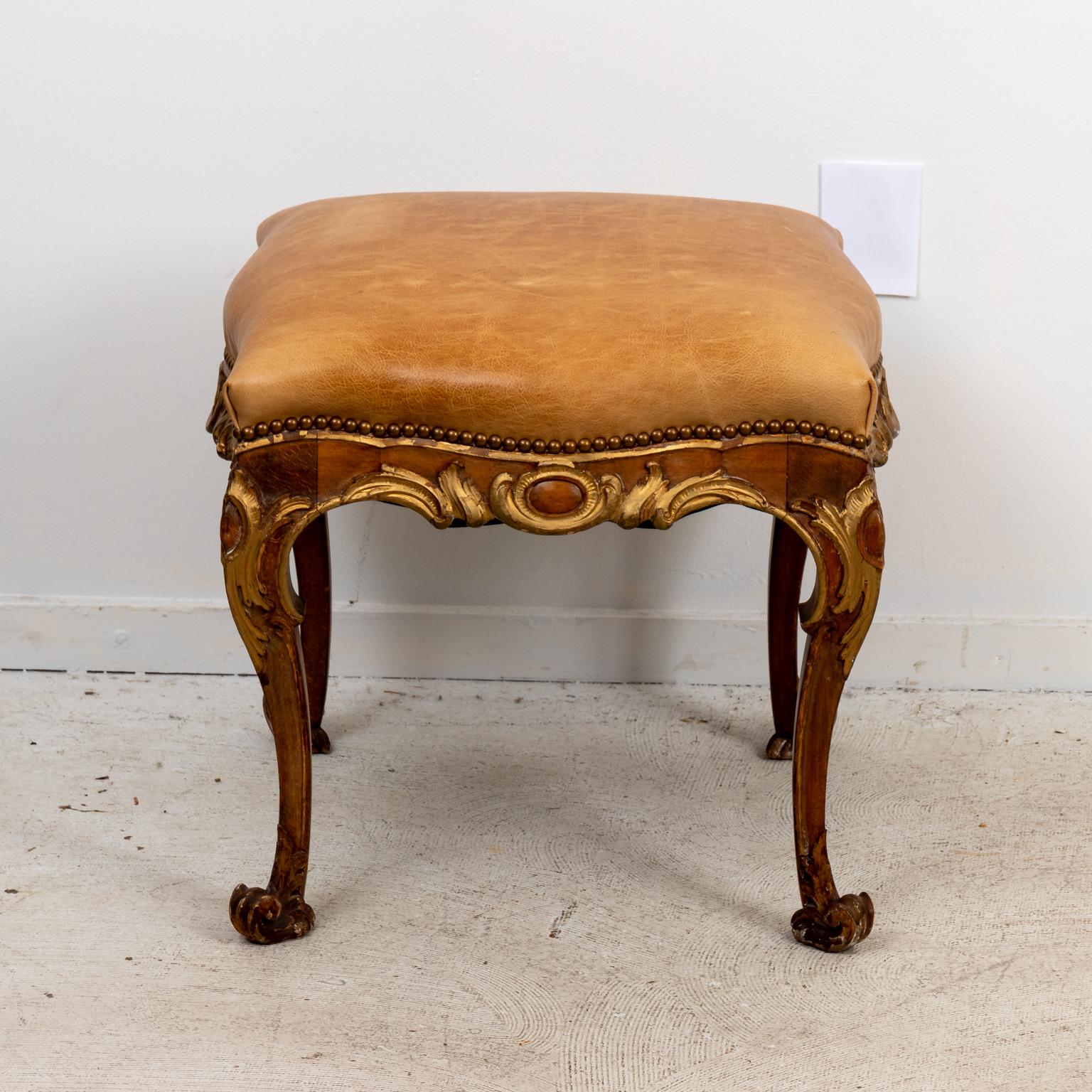 20th Century Pair of Rococo Style Footstools