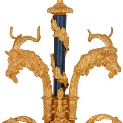 Pair of Rococo Style Gilt Bronze Two-Light Wall Sconces