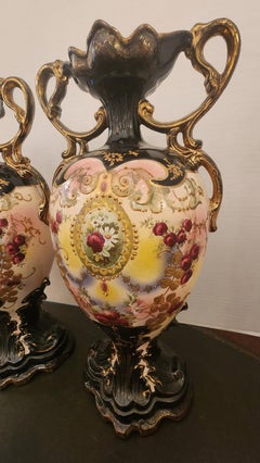Pair of Rococo style Urns