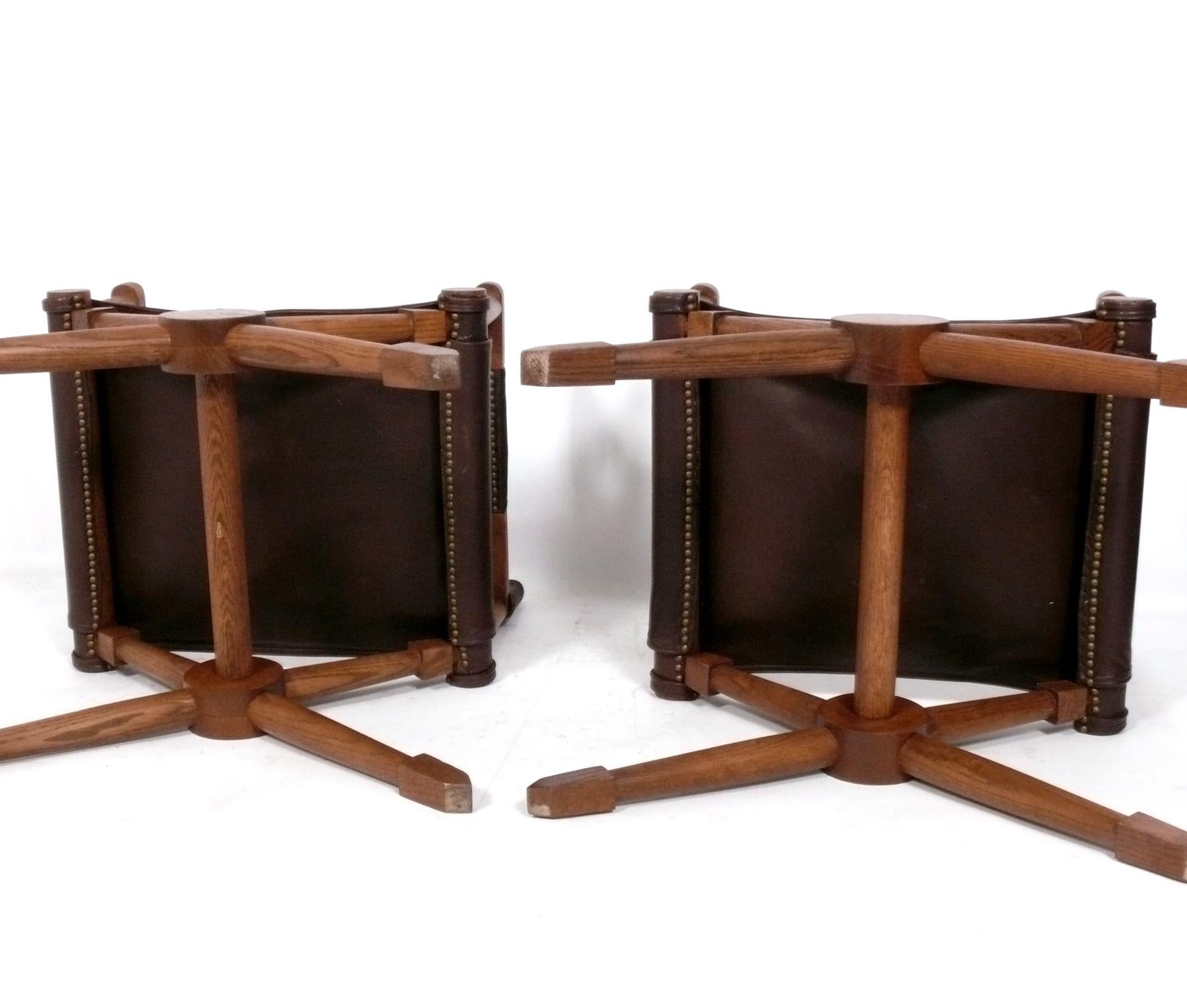 Mid-20th Century Pair of Rodo Chairs by Paul Rodocanachi for Jean Michel Frank