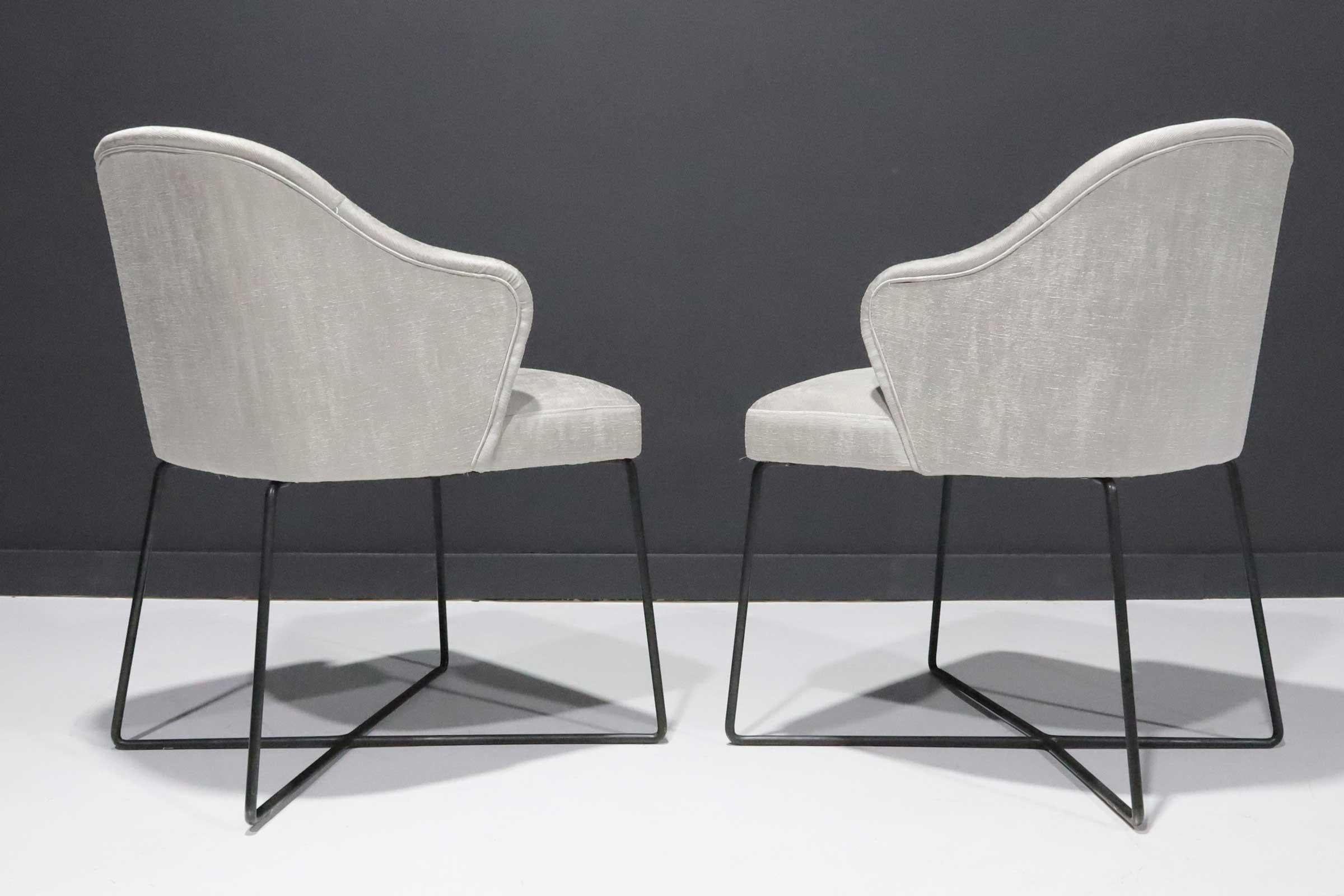 Pair of Rodolfo Dordoni for Minotti Leslie Dining or Side Chairs In Good Condition In Dallas, TX