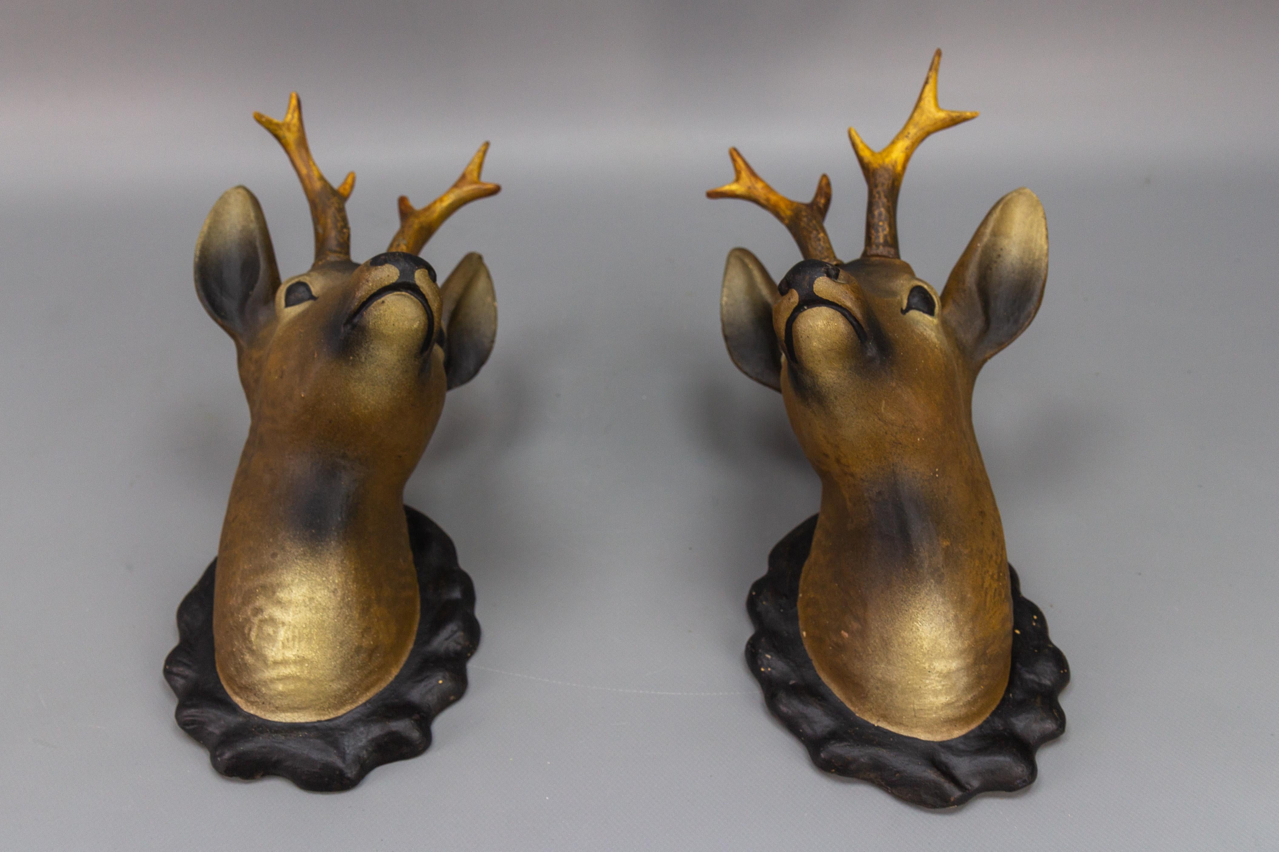 bronze roe deer pair