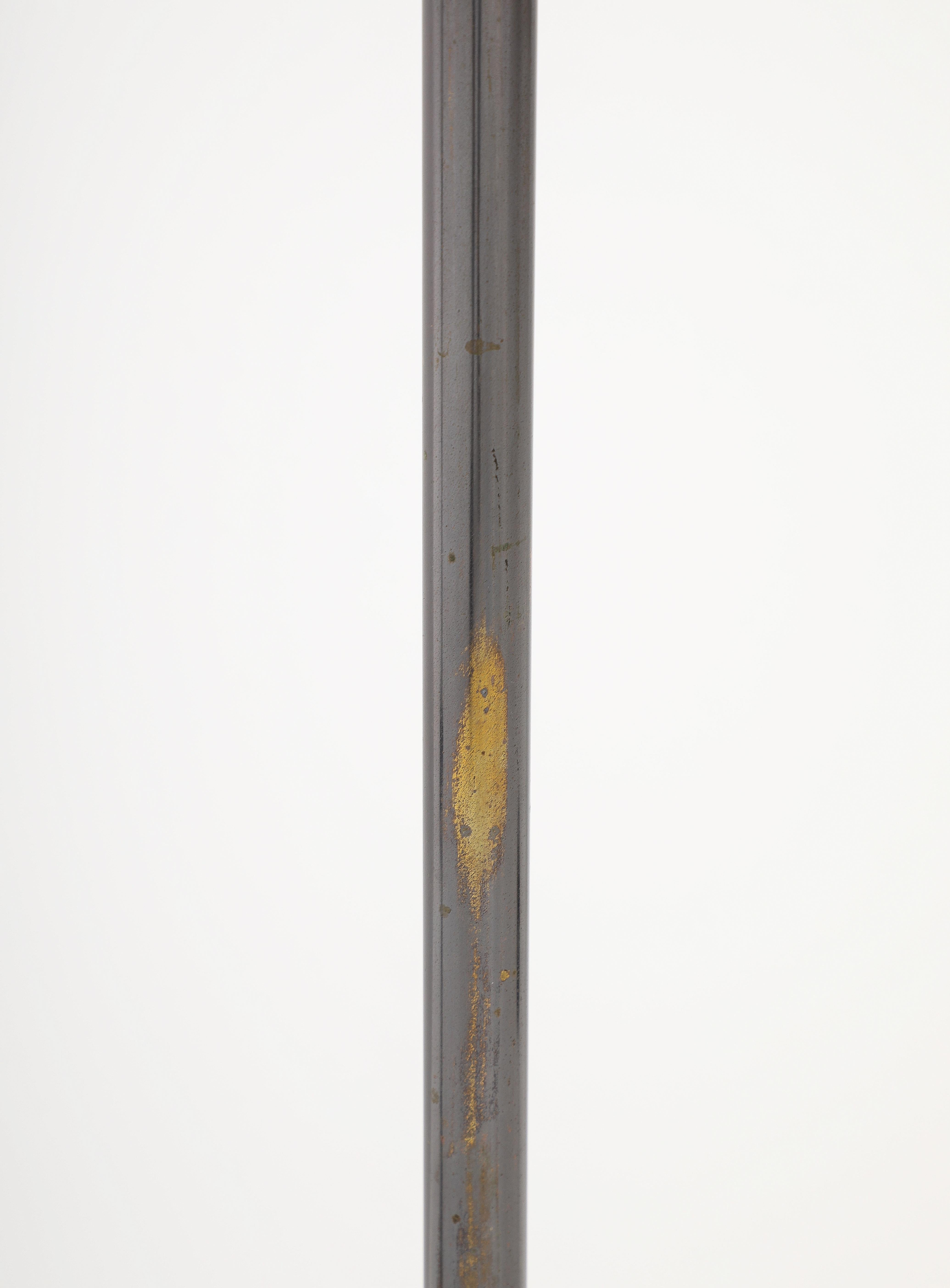 Pair of Roger Fatus Gunmetal Floor Lamp, Model 6110 For Sale 6