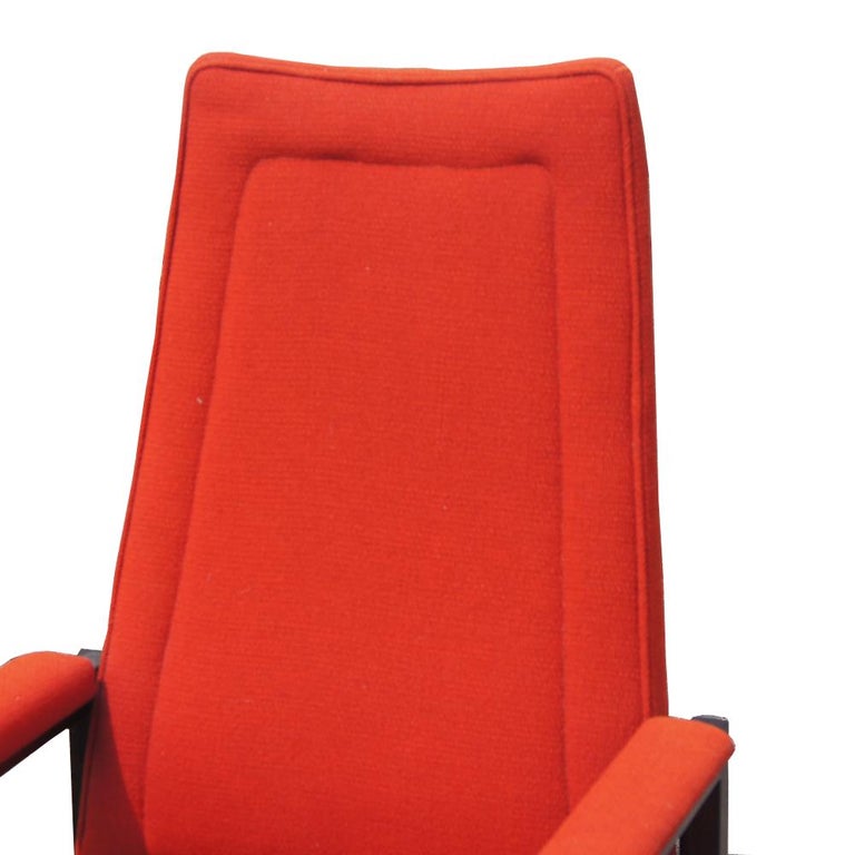 Ebonized Pair of Roger Sprunger Jack Larsen Dunbar Guest Chairs For Sale