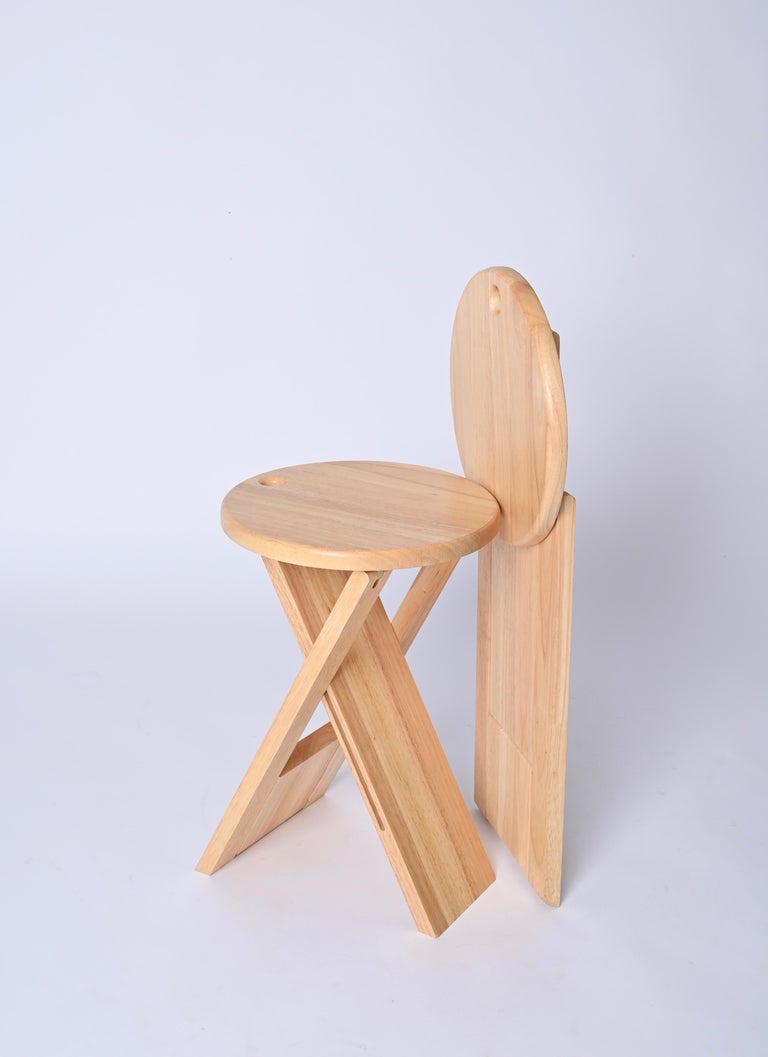 Mid-Century Pair of Roger Tallon Ts Folding Stools for Sentou