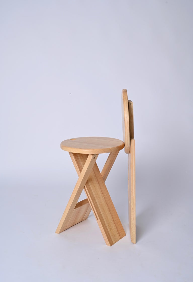 Mid-Century Pair of Roger Tallon Ts Folding Stools for Sentou