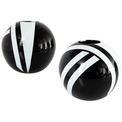 Rolf Sinnemark Scandinavian Postmodern Globe Vases for Rörstrand, Sweden