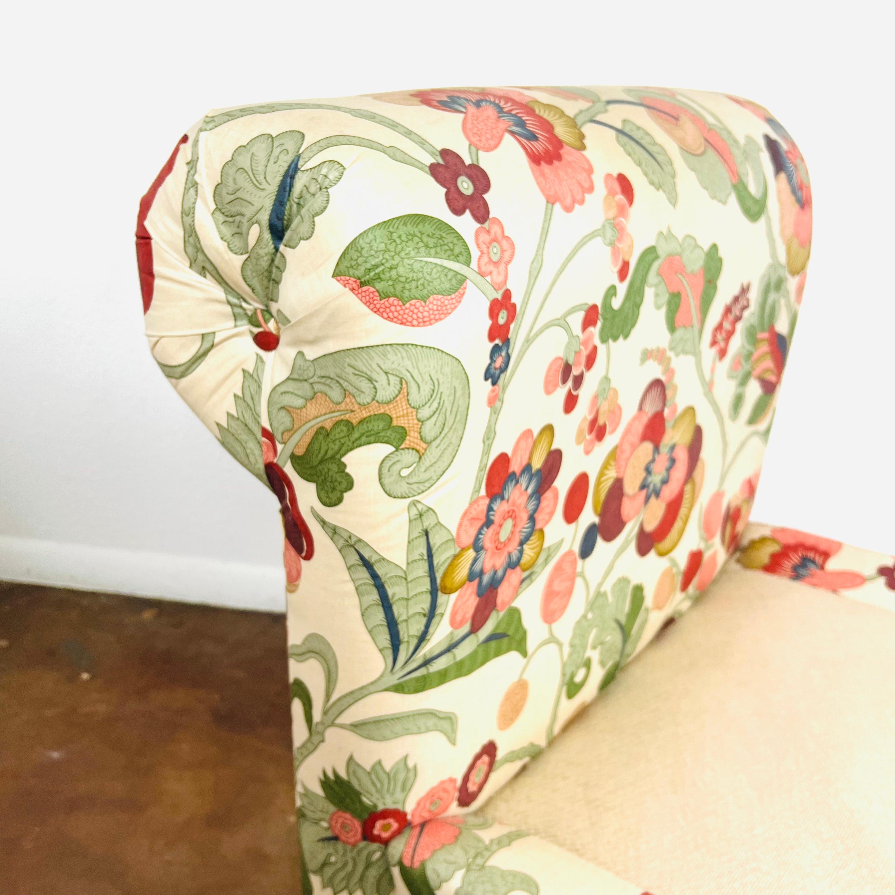 Pair of Rollback Slipper Chairs 5