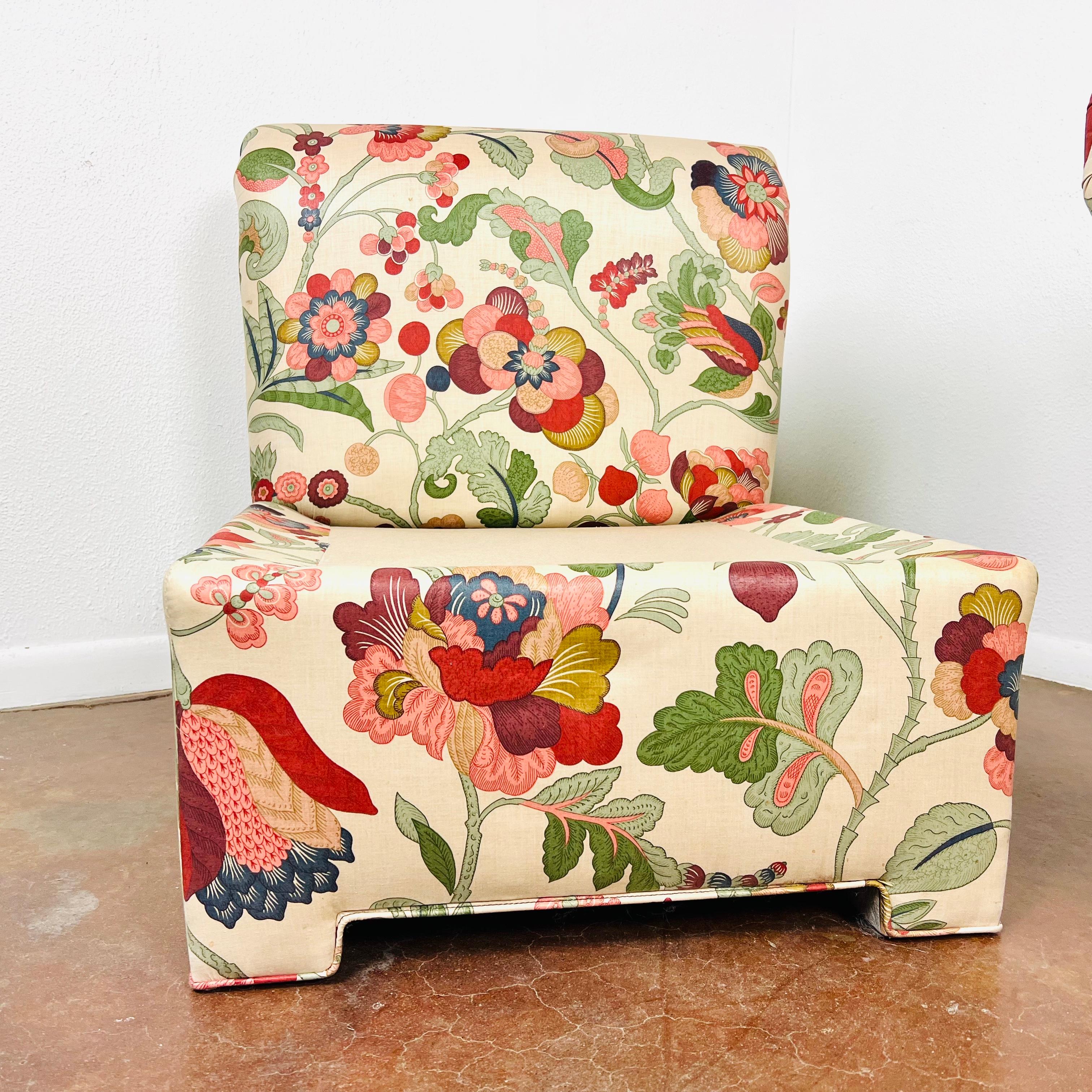 Pair of Rollback Slipper Chairs 13