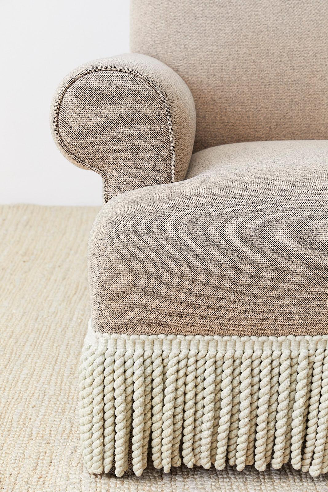 fringe armchair