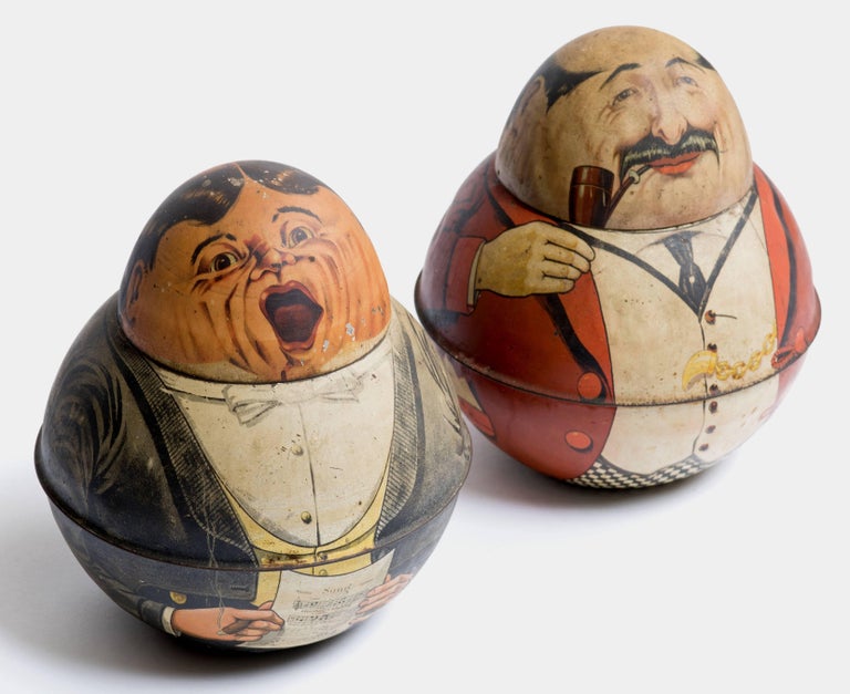 Pair of Roly Poly Tindeco Tobacco Tins at 1stDibs