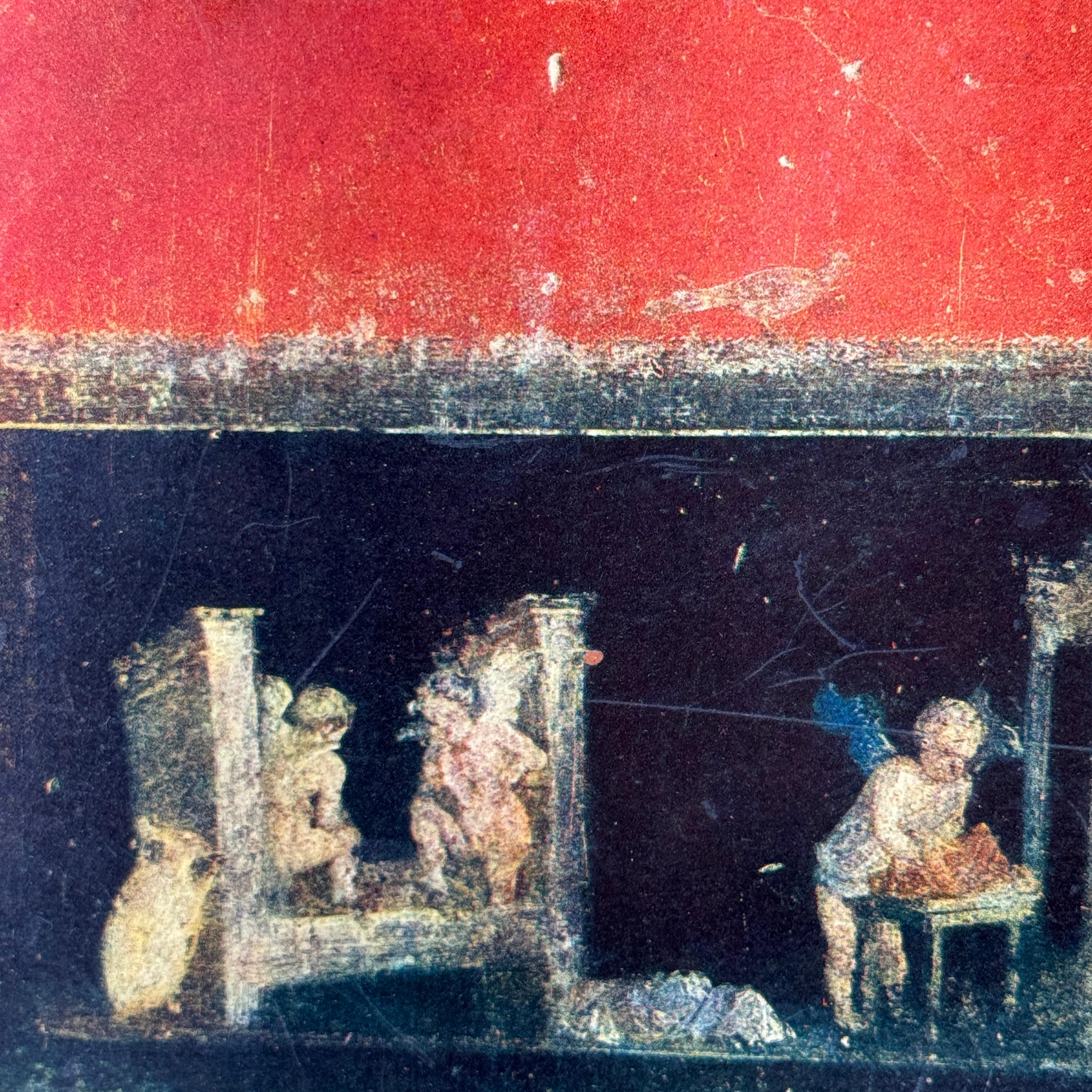 Paar römische Haus der Vettii Florentine Tafeln in vergoldeten Holzrahmen, Pompeji. im Angebot 2