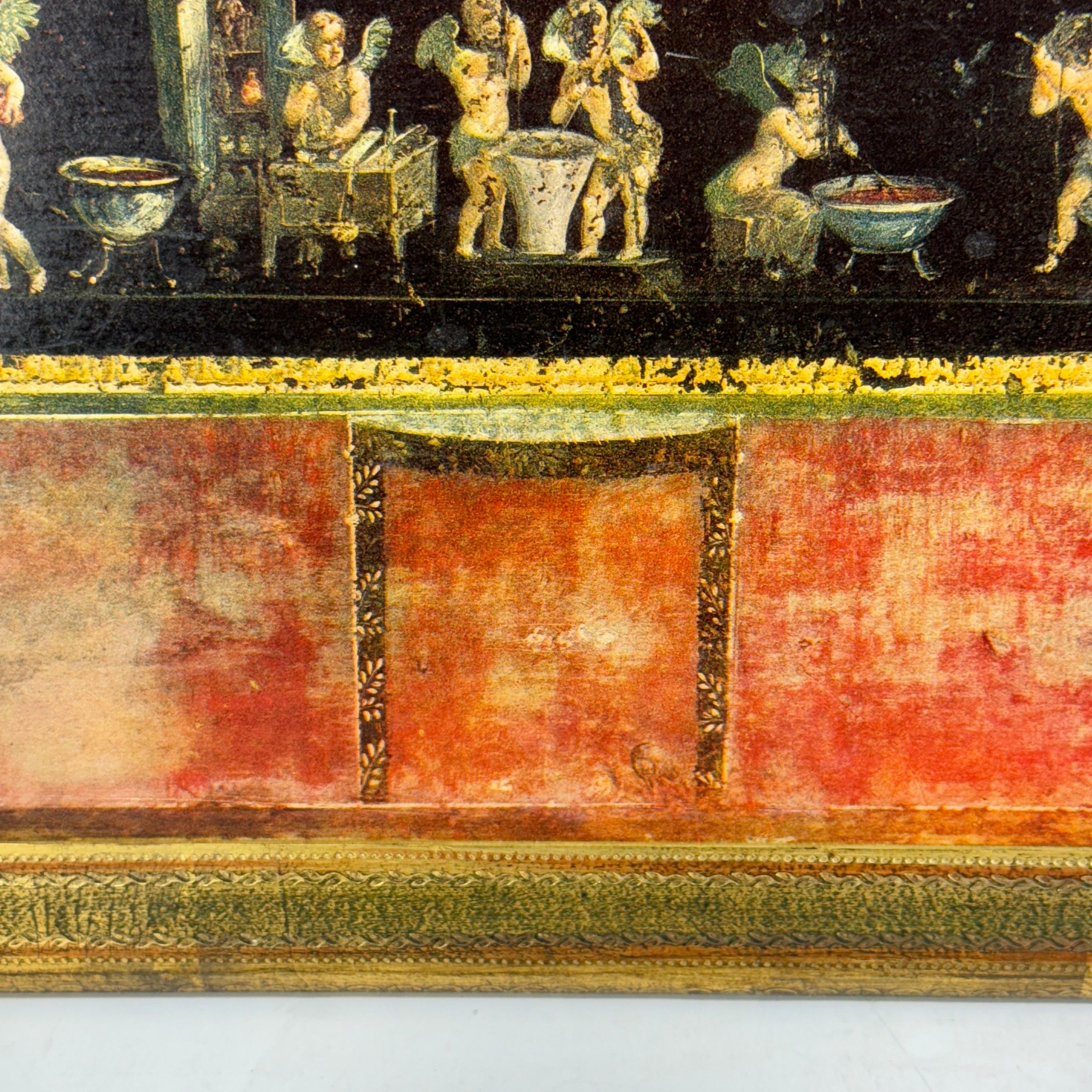 Paar römische Haus der Vettii Florentine Tafeln in vergoldeten Holzrahmen, Pompeji. im Angebot 11